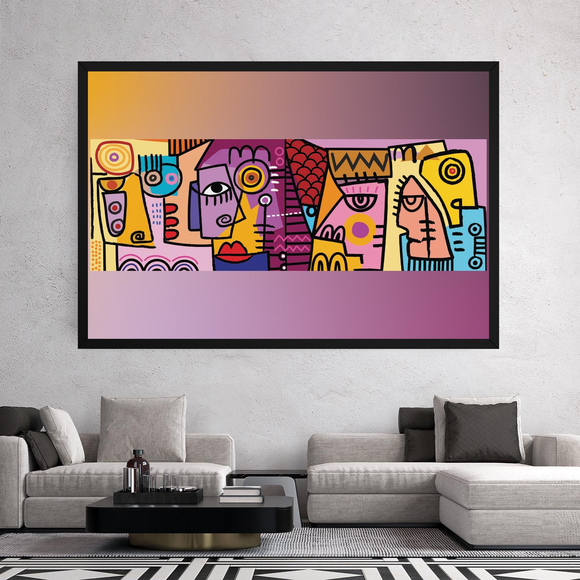 Face Group Purple mockup 2