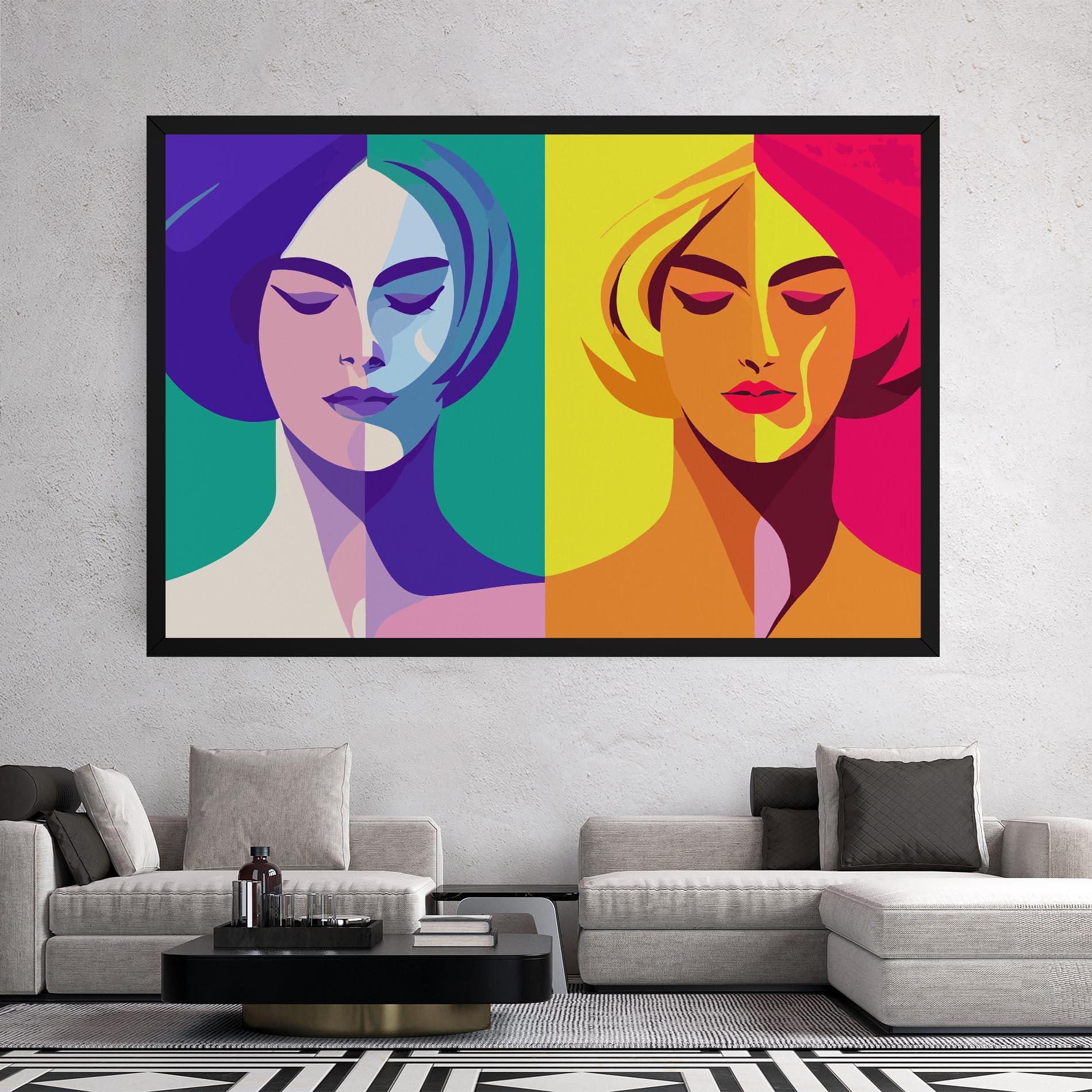 Vászonkép Winter Summer Girl mockup 2