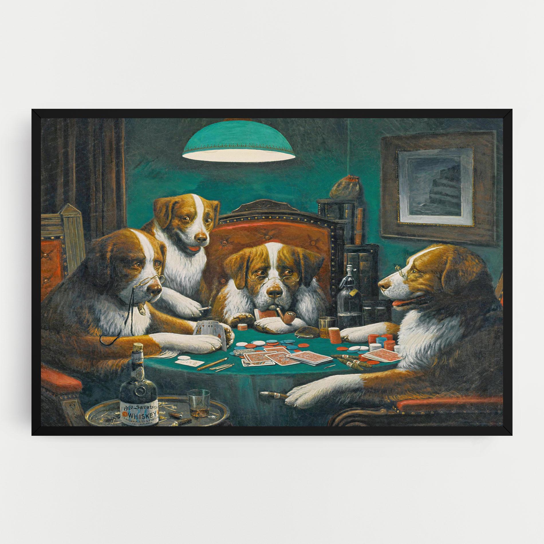 Vászonkép Poker Game mockup 0