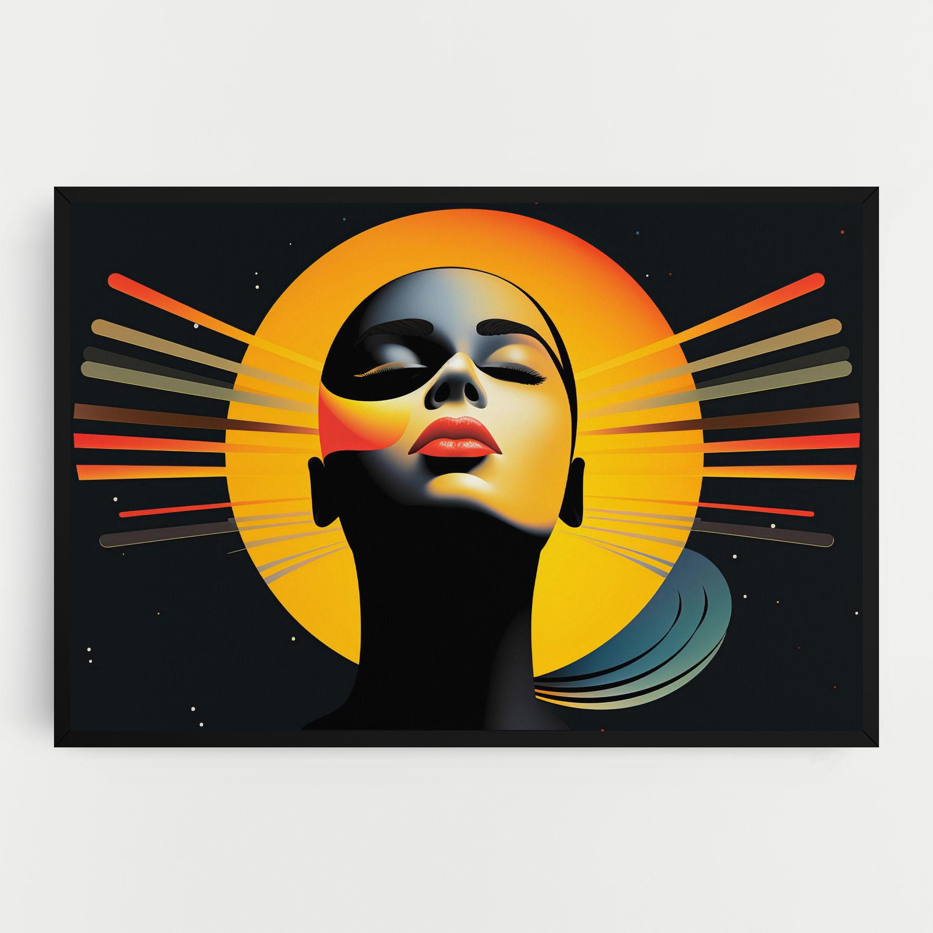 Vászonkép Synthetic Dreamy Profile mockup 0