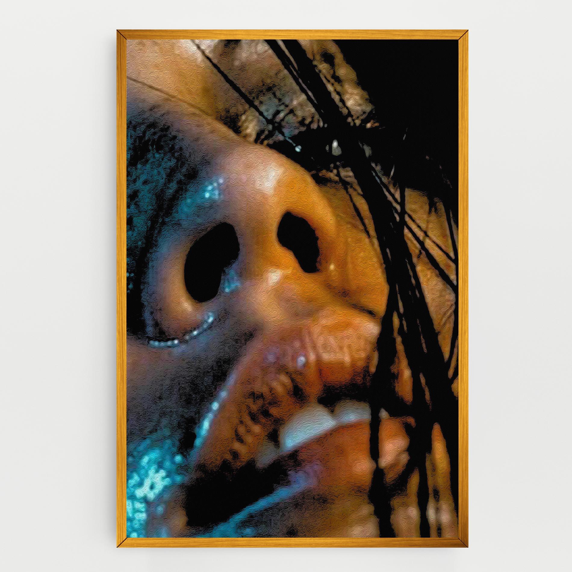 Vászonkép Blue Light Face mockup 0