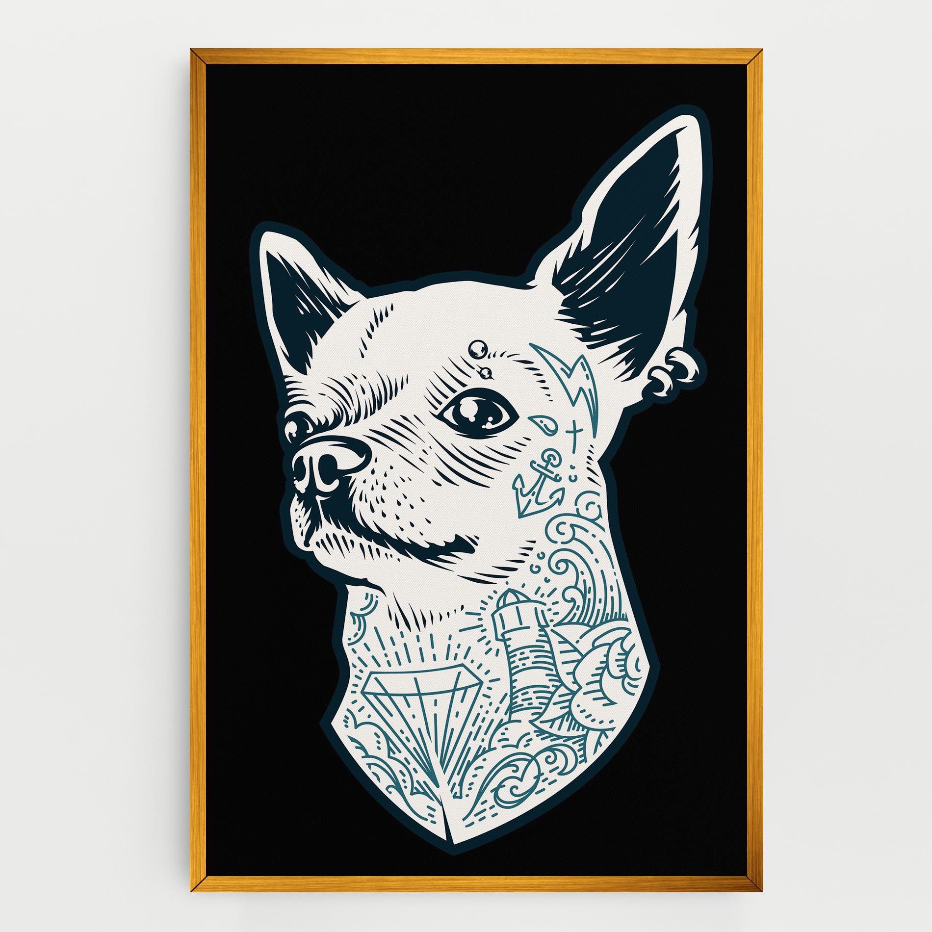 Chihuahua Tattoo mockup 0