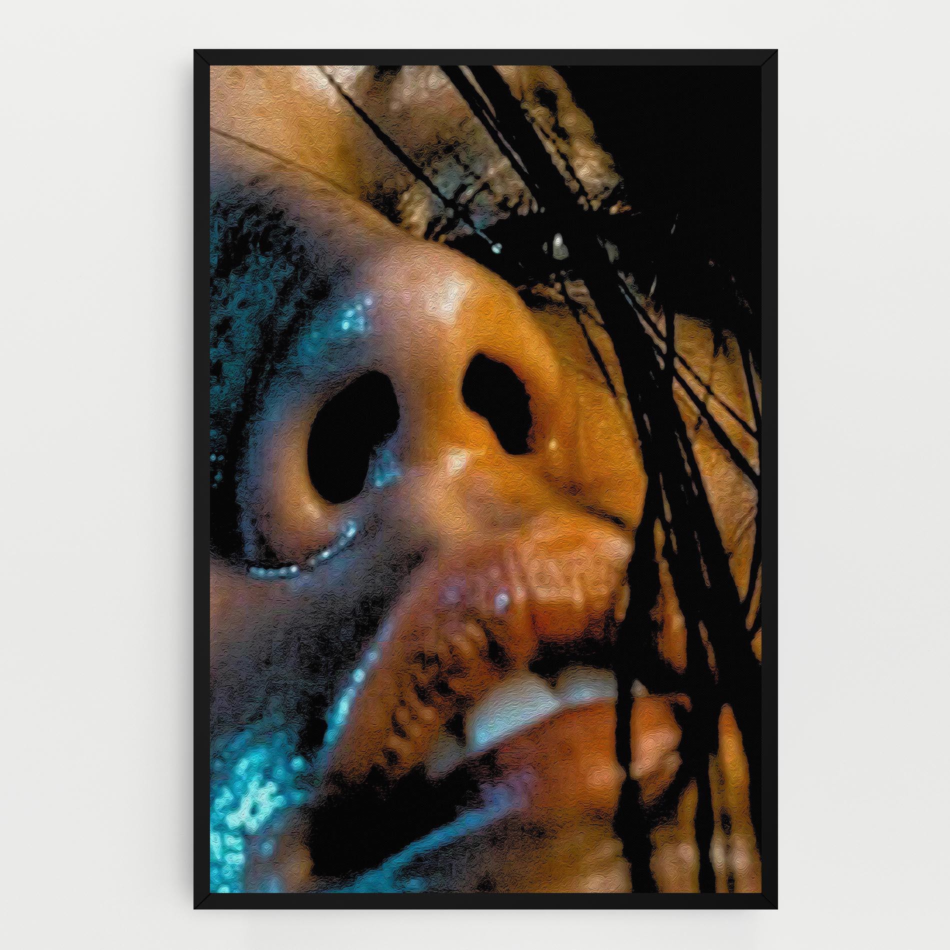 Vászonkép Blue Light Face mockup 0