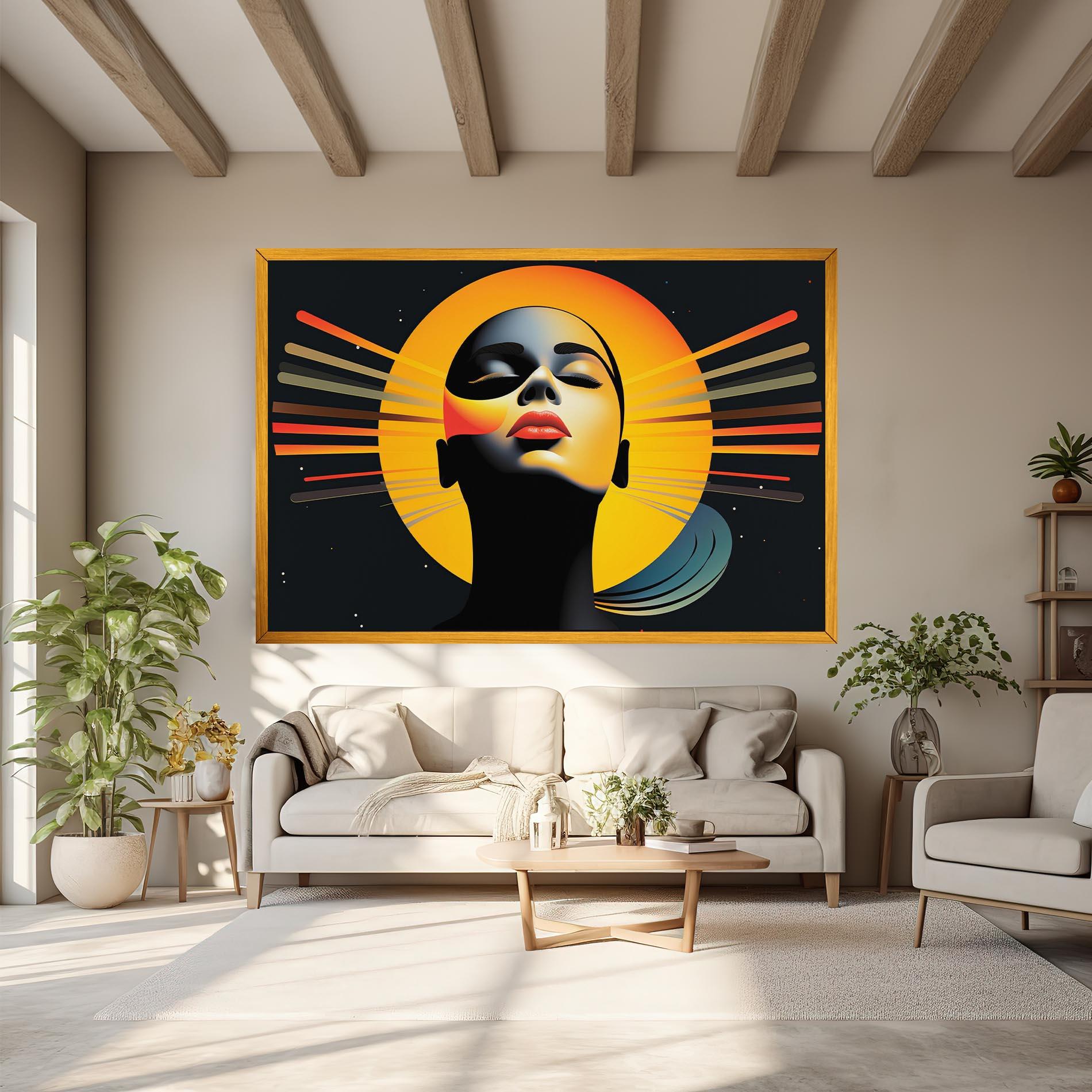 Vászonkép Synthetic Dreamy Profile mockup 6