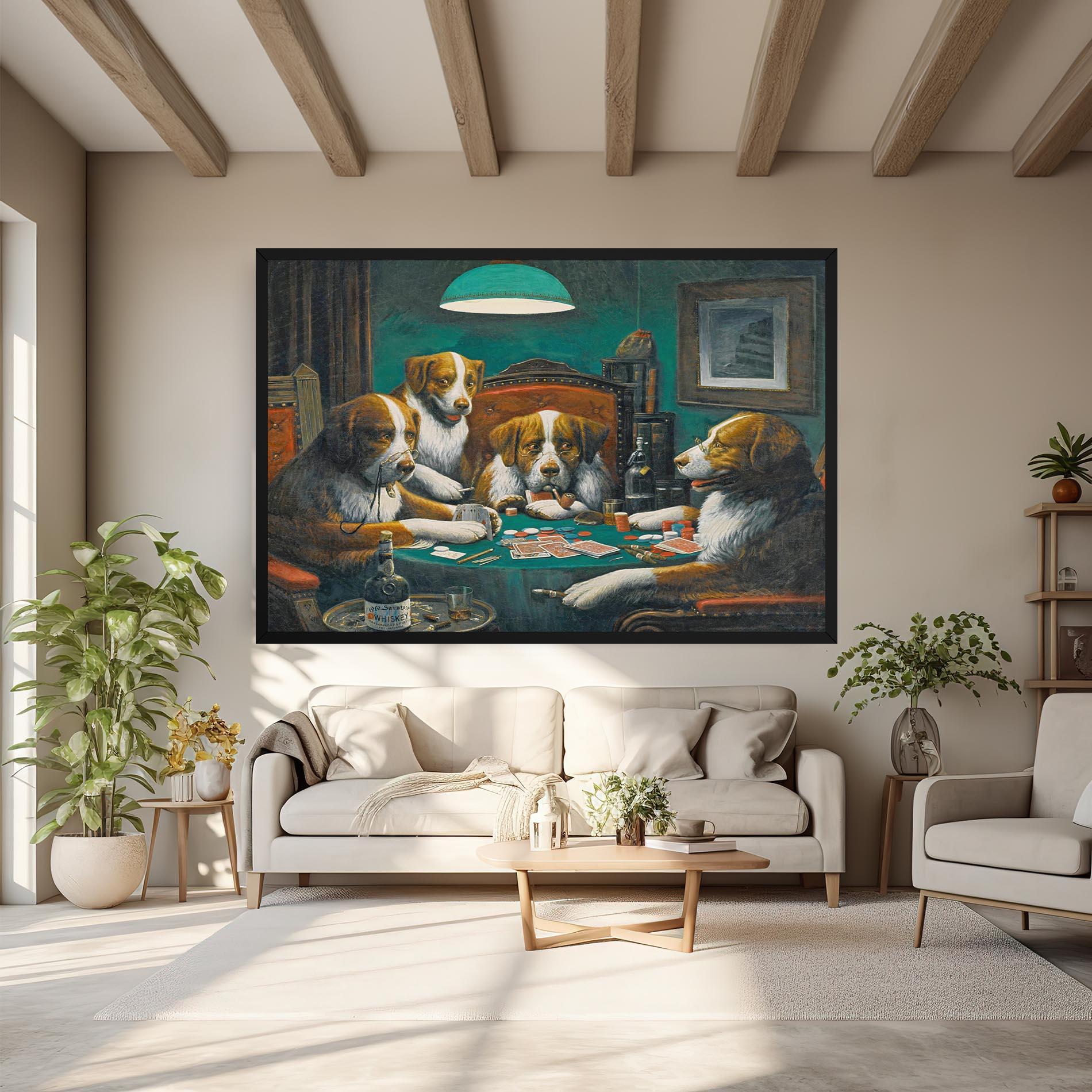 Vászonkép Poker Game mockup 6