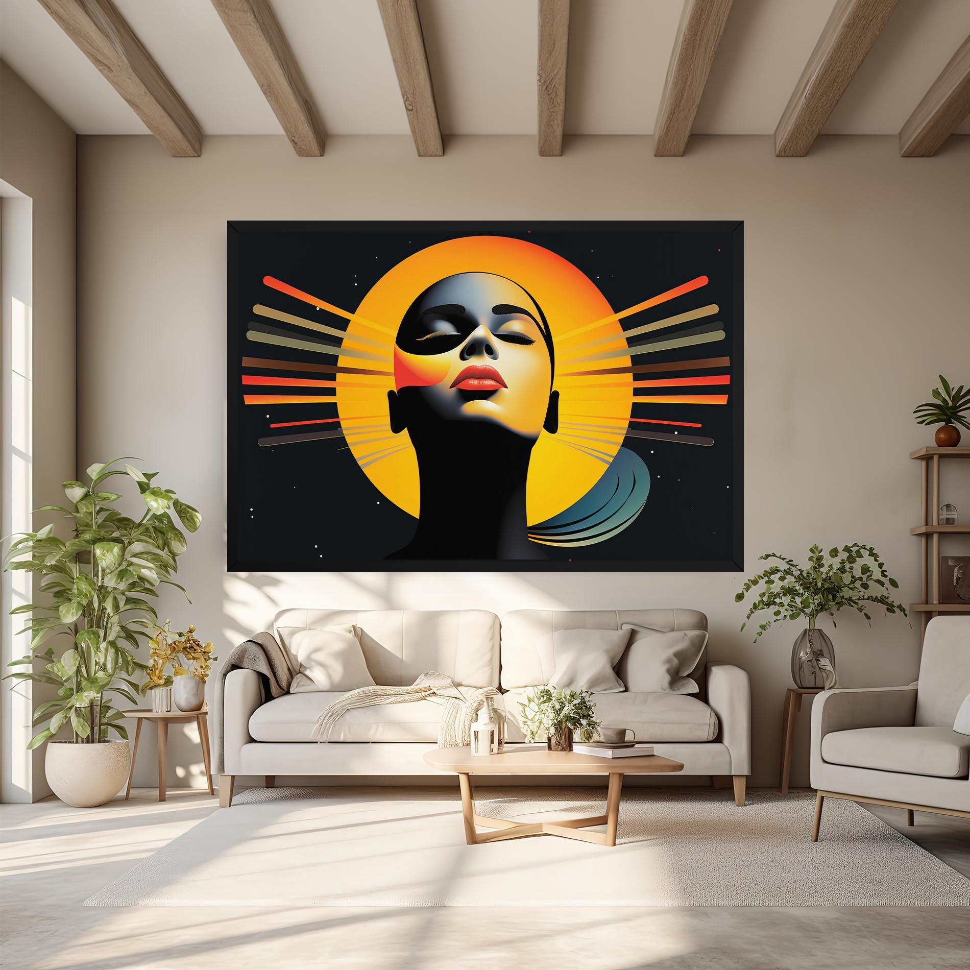 Vászonkép Synthetic Dreamy Profile mockup 6