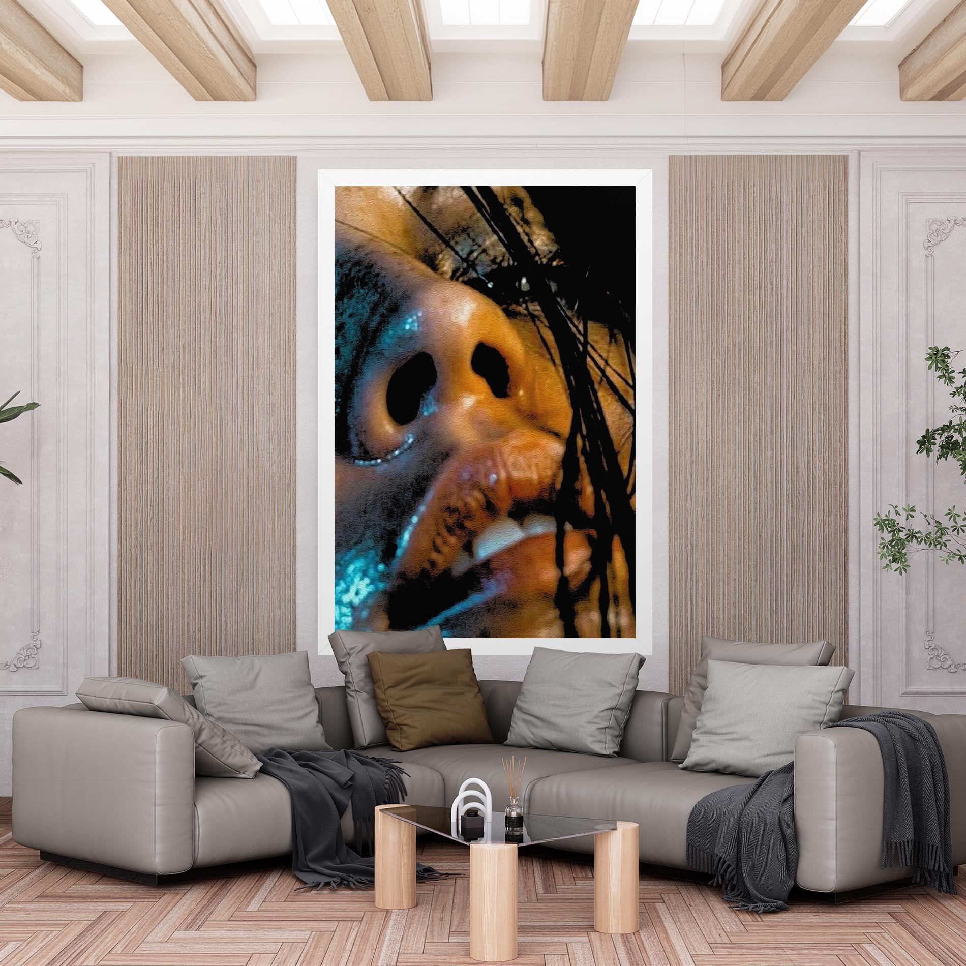 Vászonkép Blue Light Face mockup 6