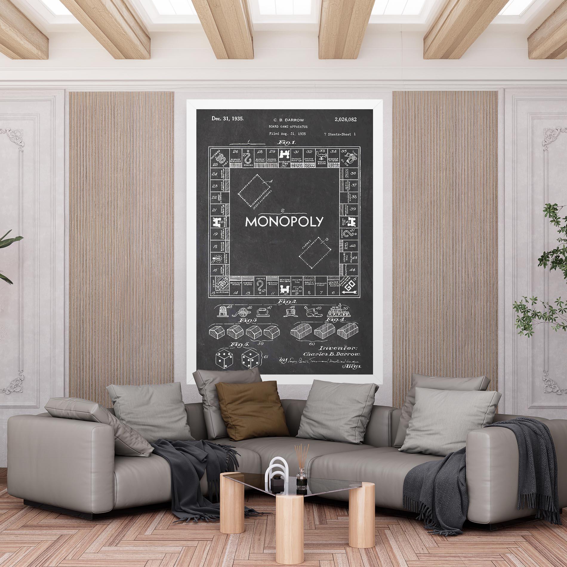 Vászonkép Monopoly Board mockup 6