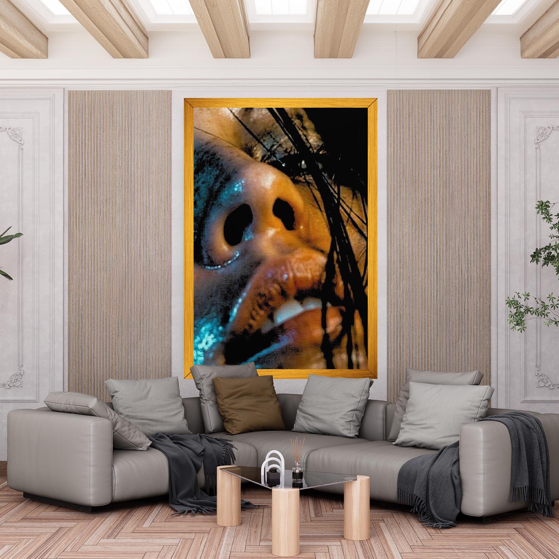 Blue Light Face mockup 6