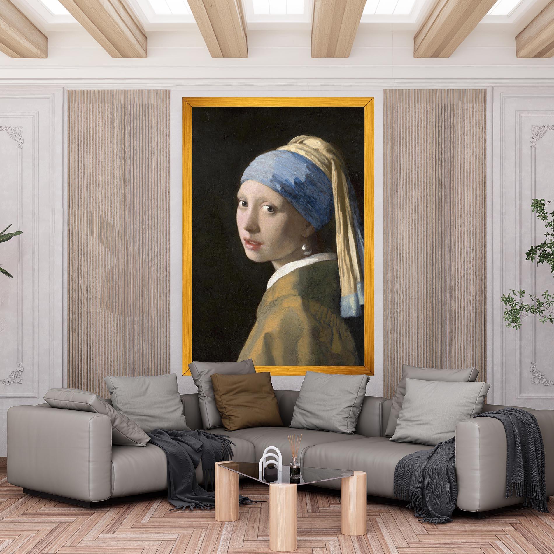 Vászonkép Girl With A Pearl mockup 6