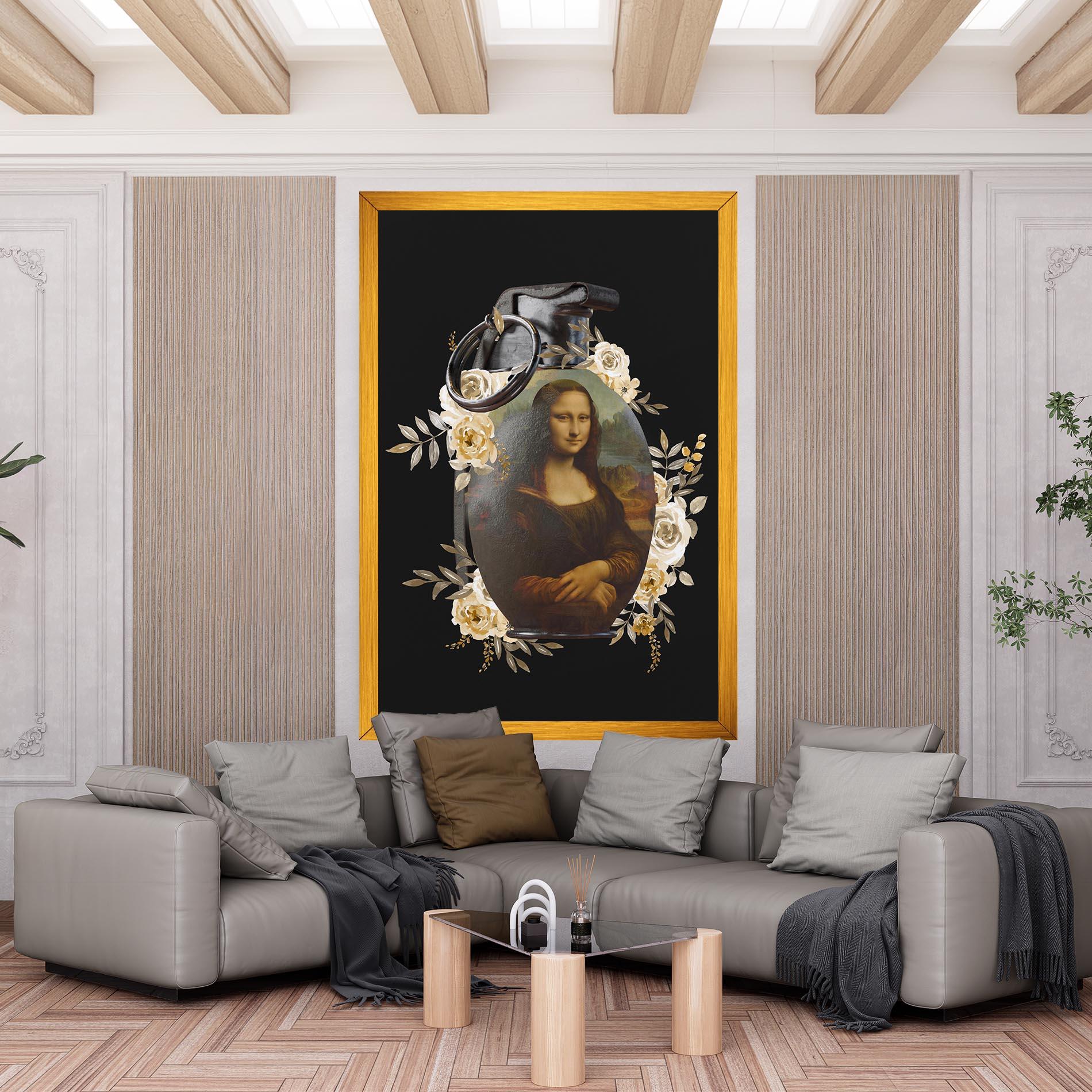 Vászonkép Monalisa Bomb mockup 6