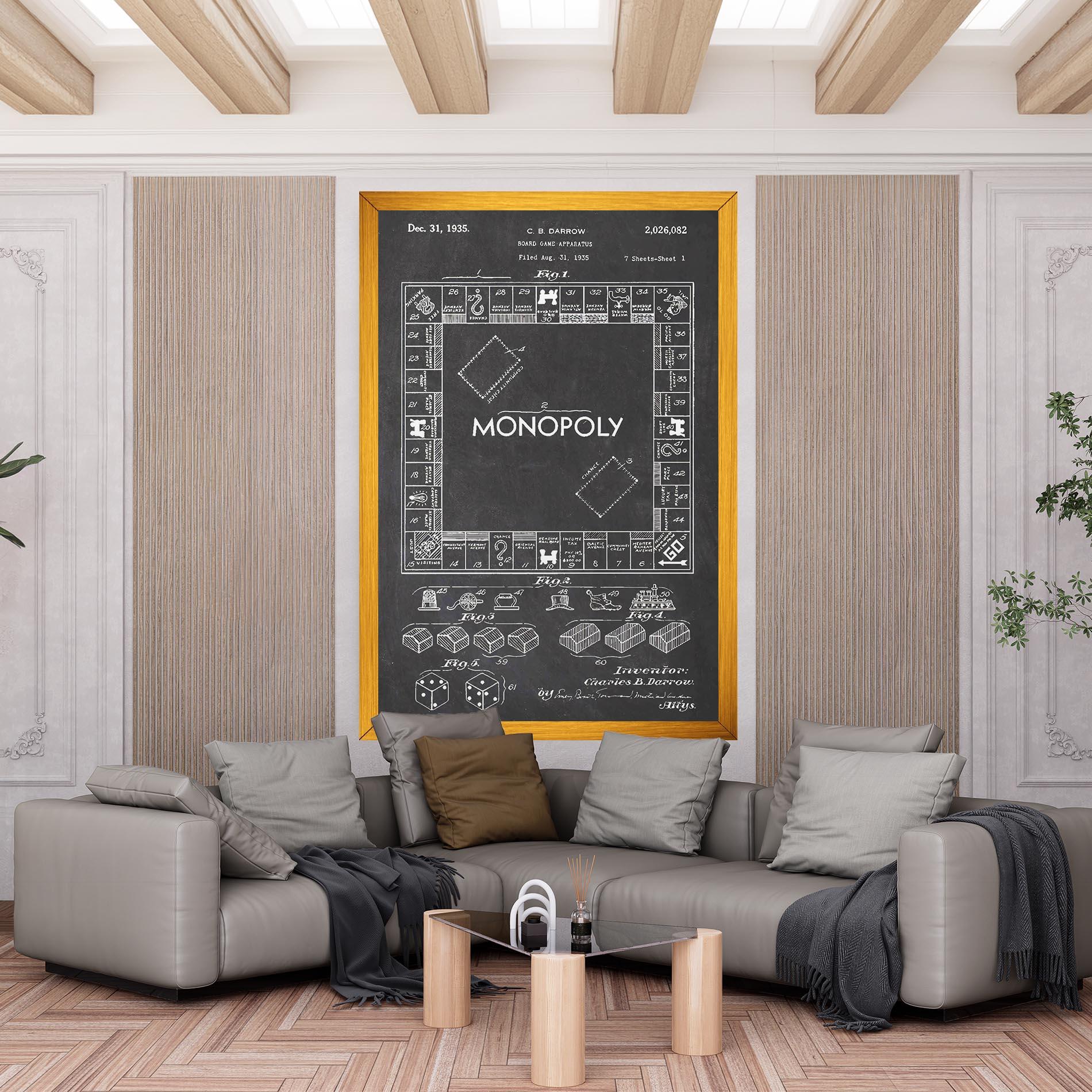 Vászonkép Monopoly Board mockup 6