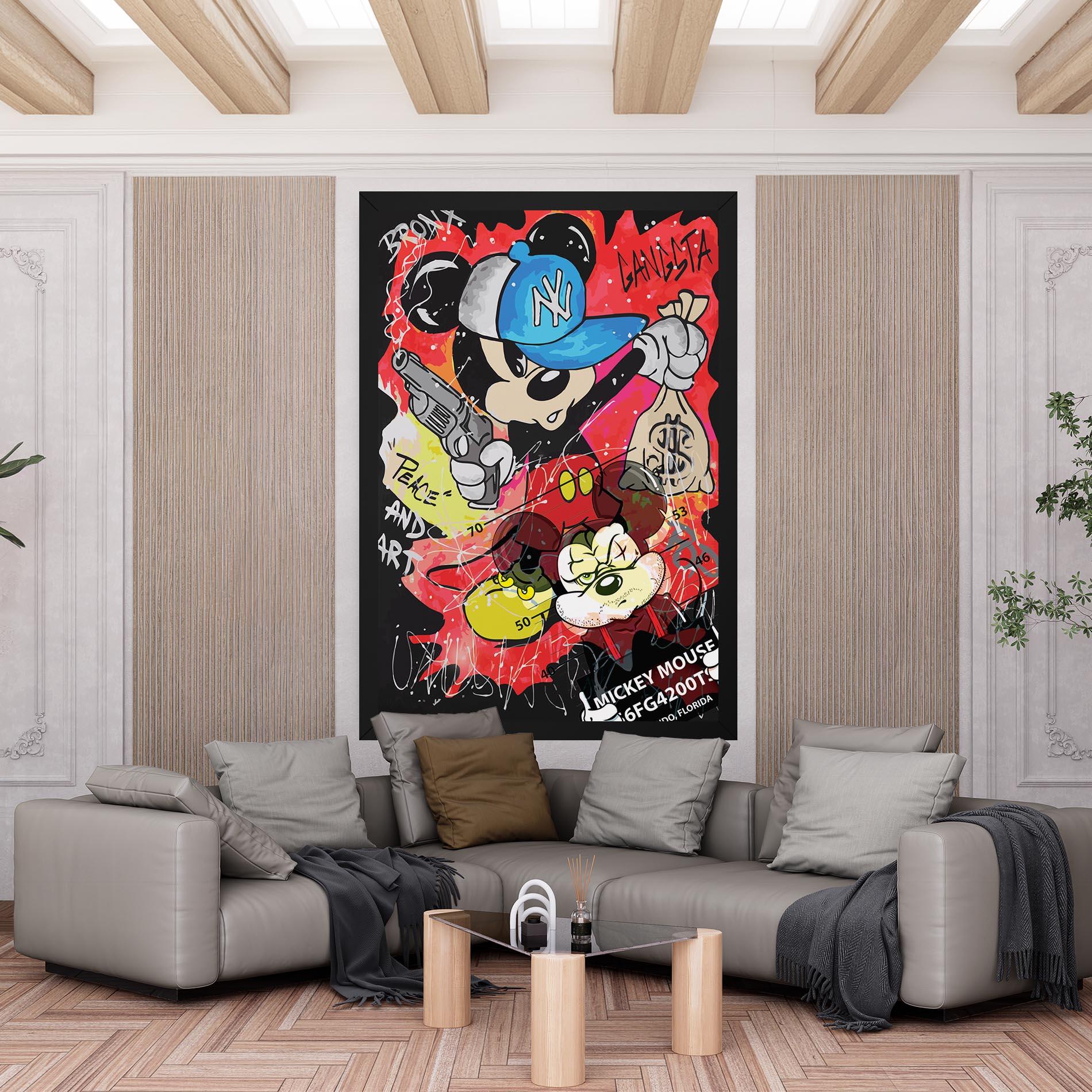 Vászonkép Gangsta Mickey mockup 6