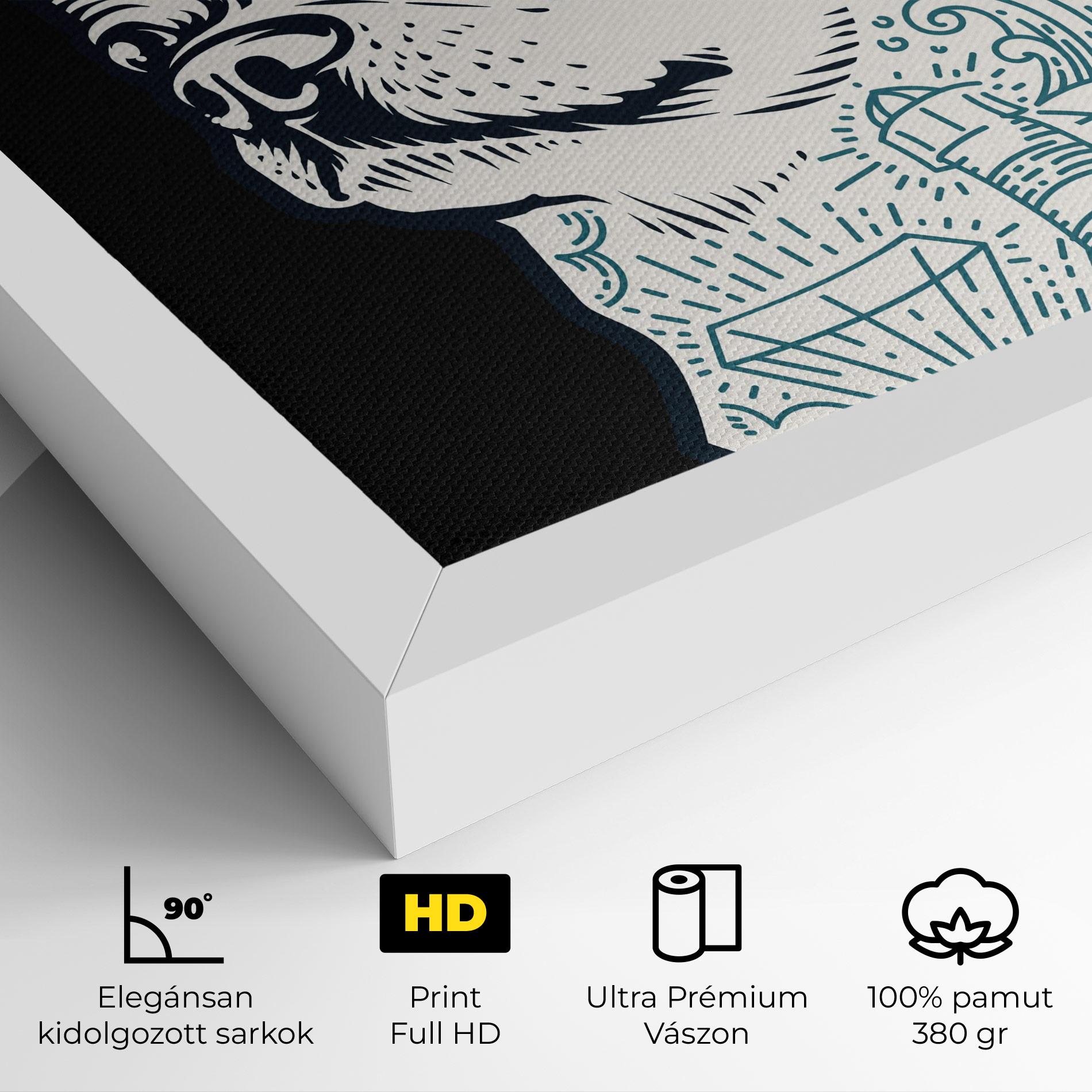 Vászonkép Chihuahua Tattoo mockup 4