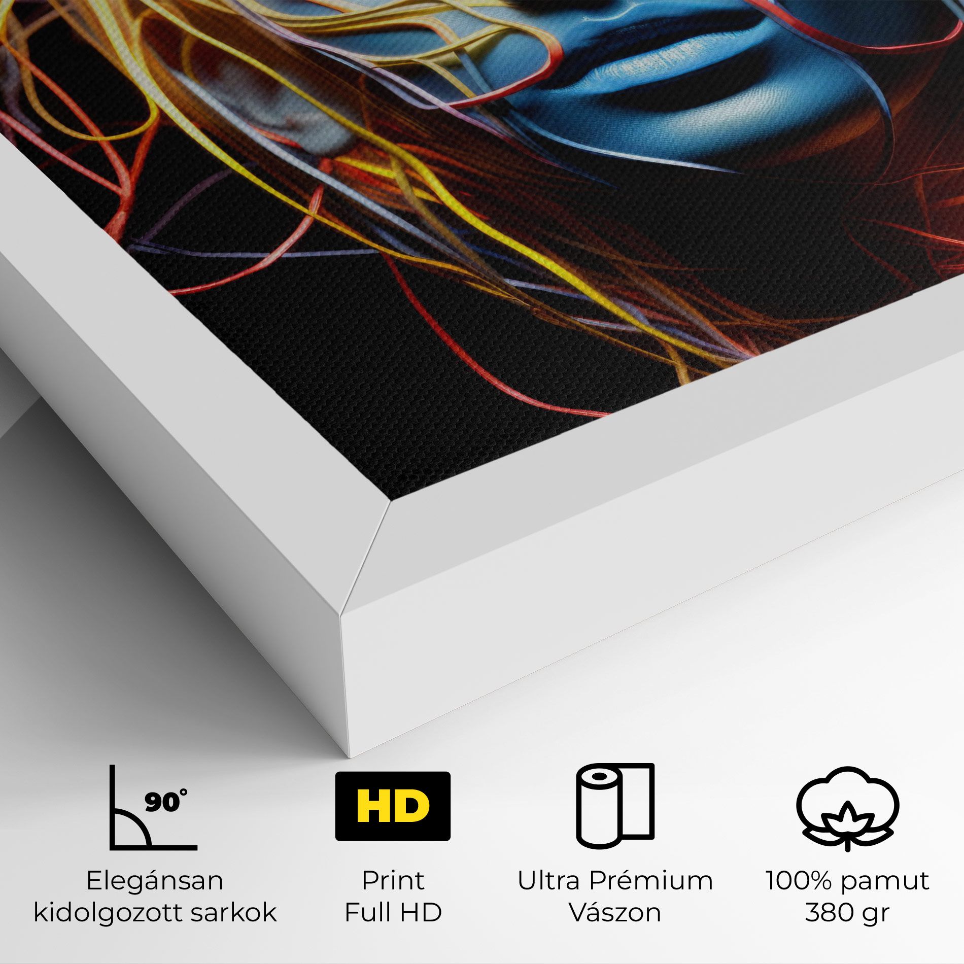 Neon Lights Hair mockup 4