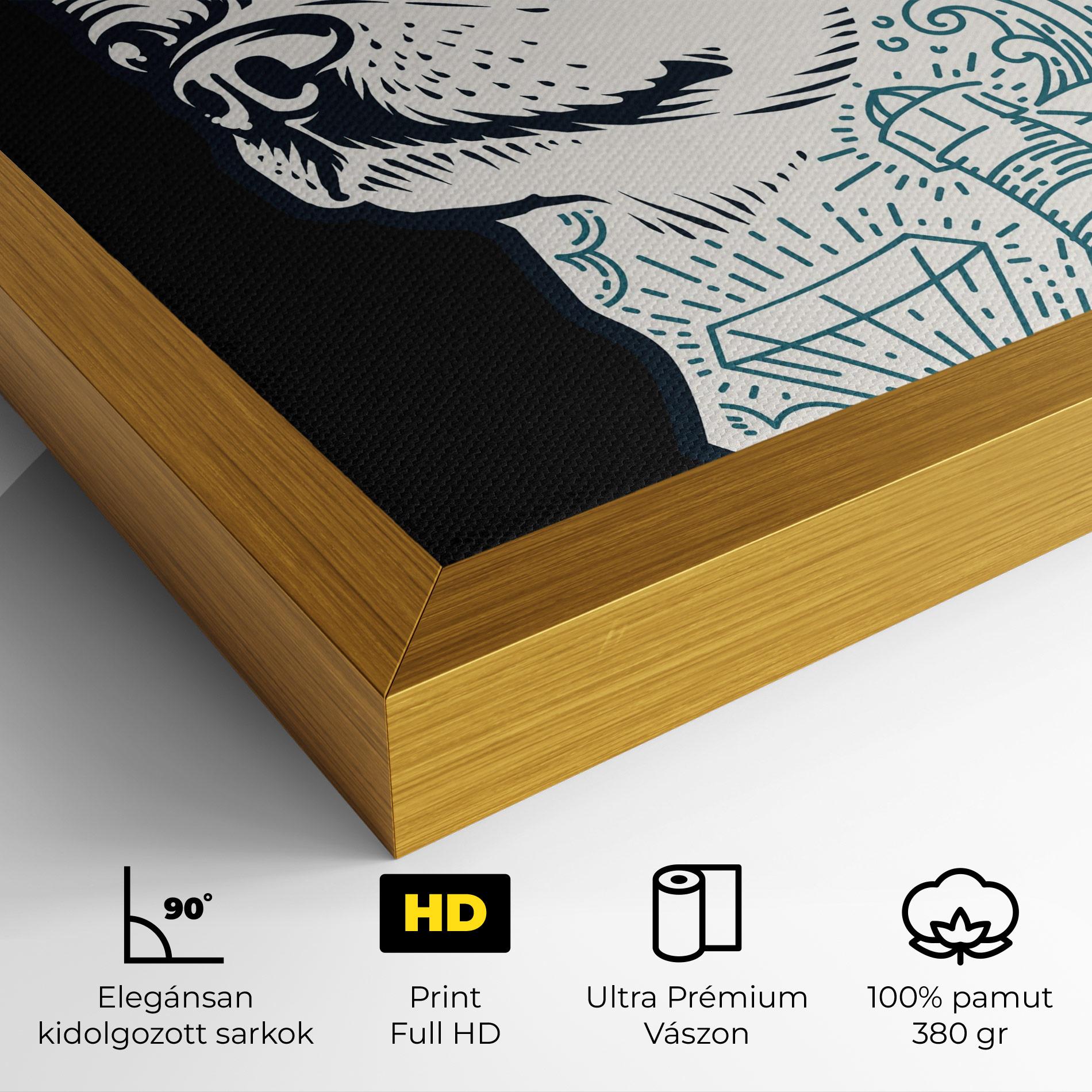 Vászonkép Chihuahua Tattoo mockup 4