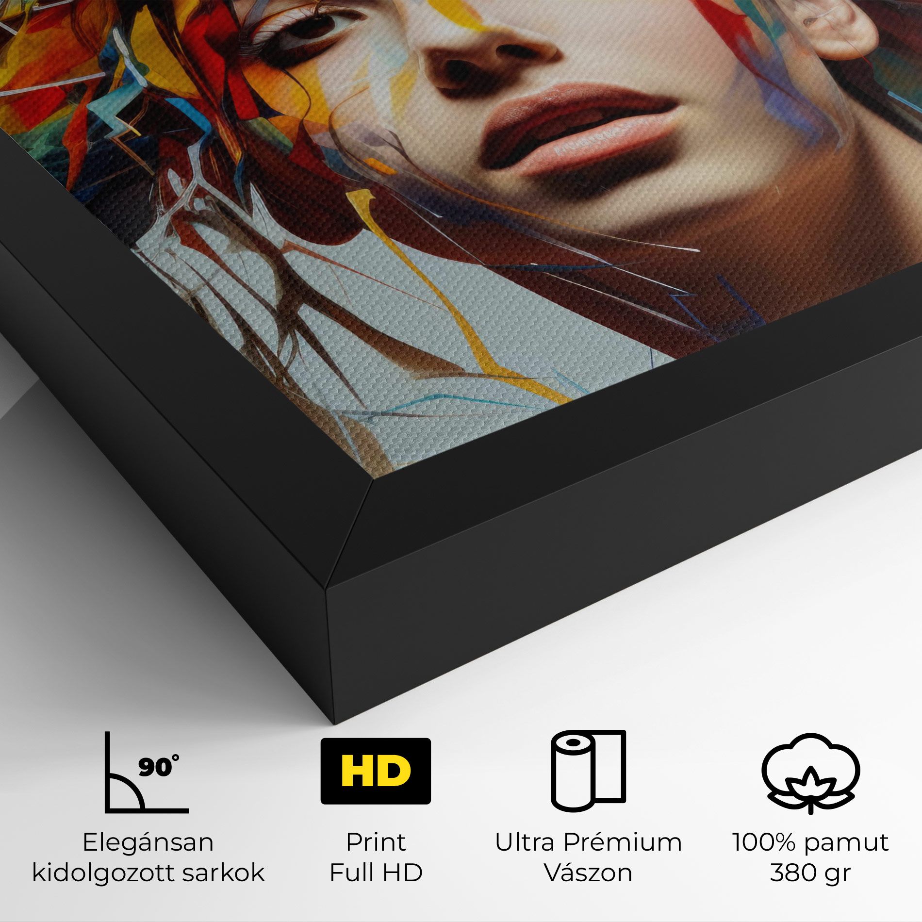 Colorful Paint Hair mockup 4