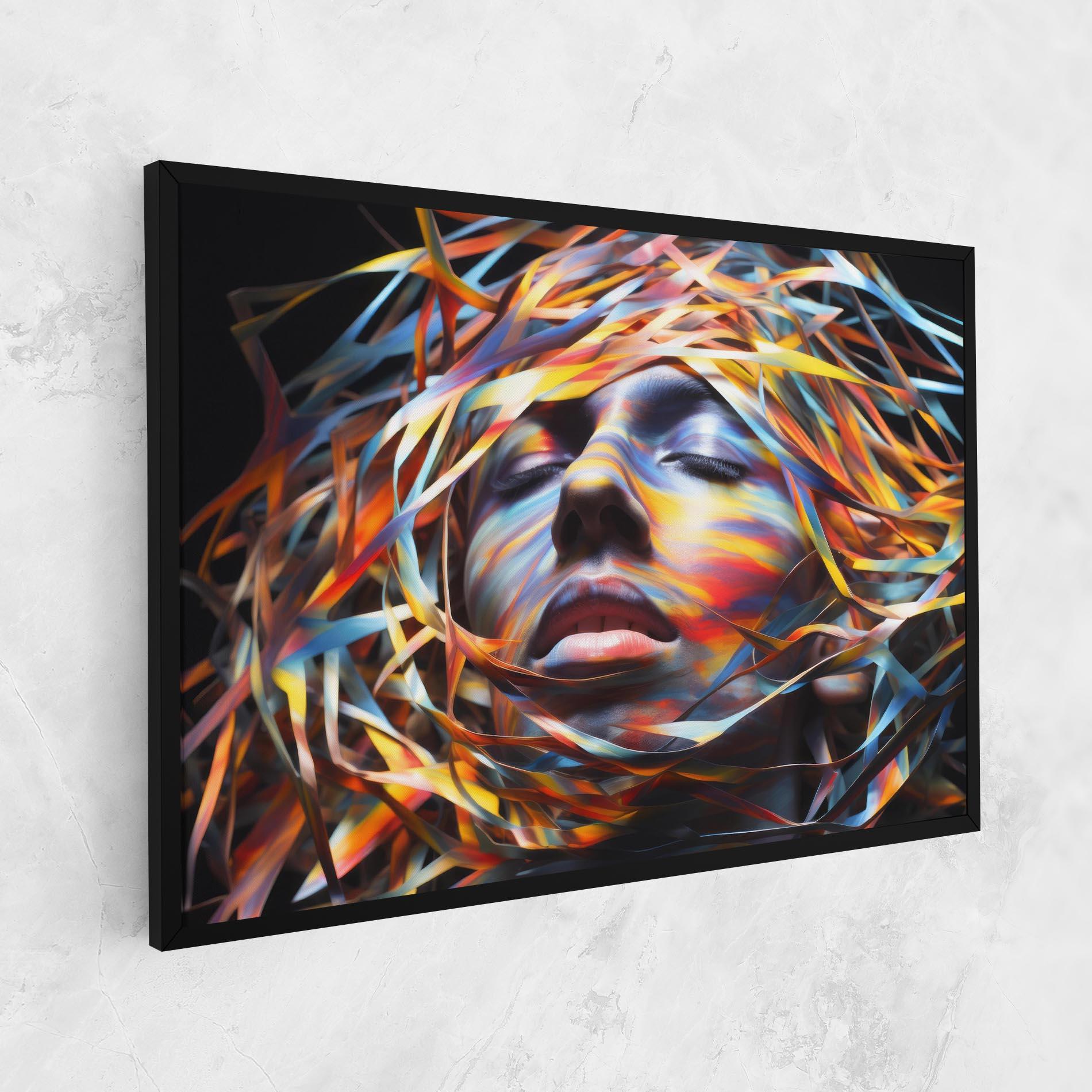 Vászonkép Colorful Ribbons Hair mockup 1