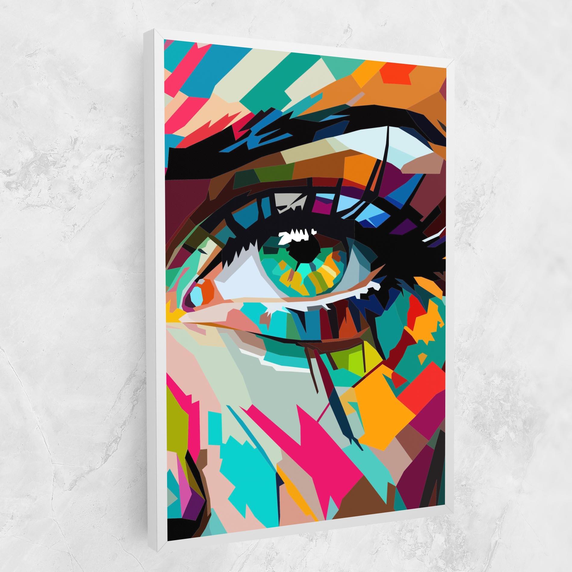 Vászonkép Colorful Eye mockup 1