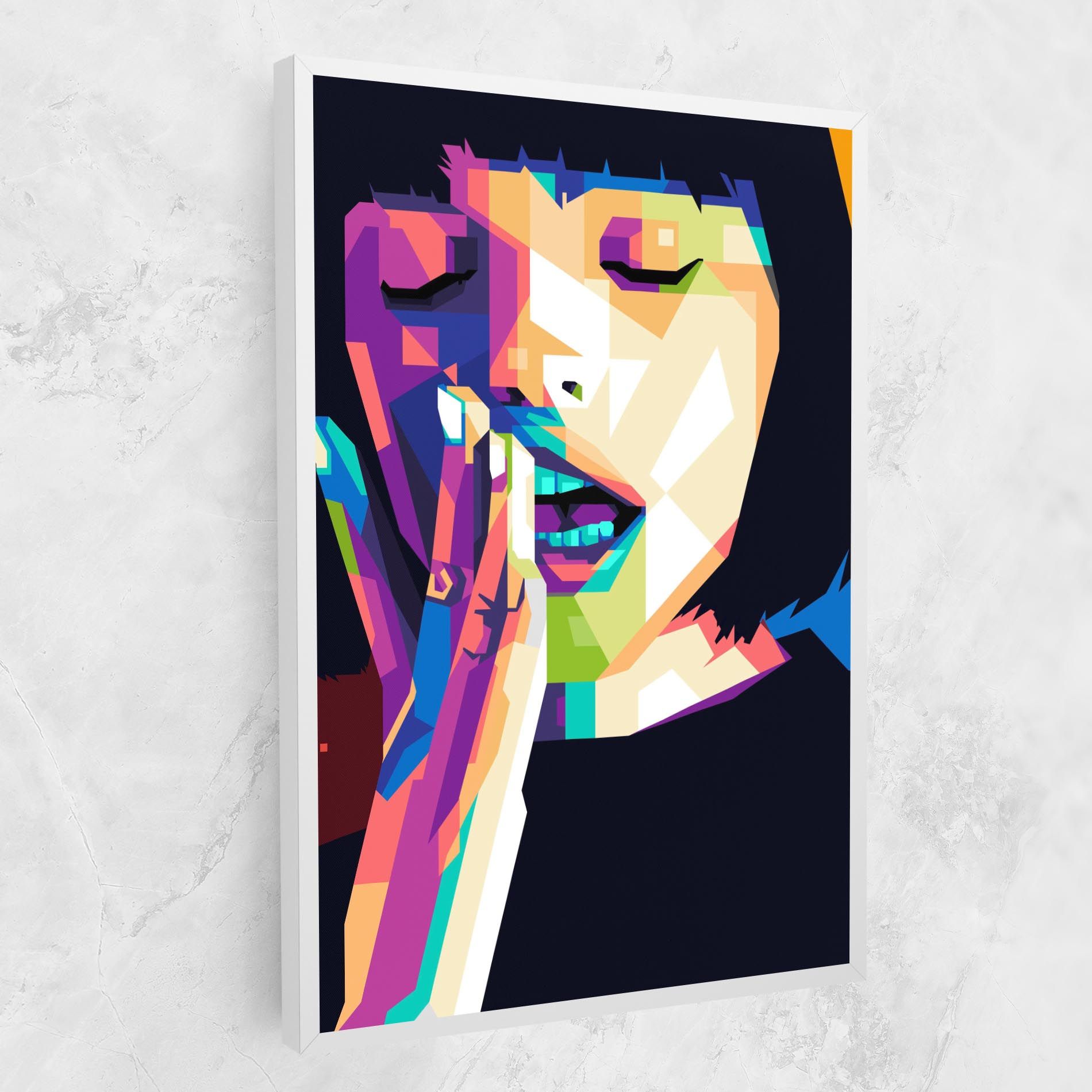 Polygonal Pretty Girl mockup 1