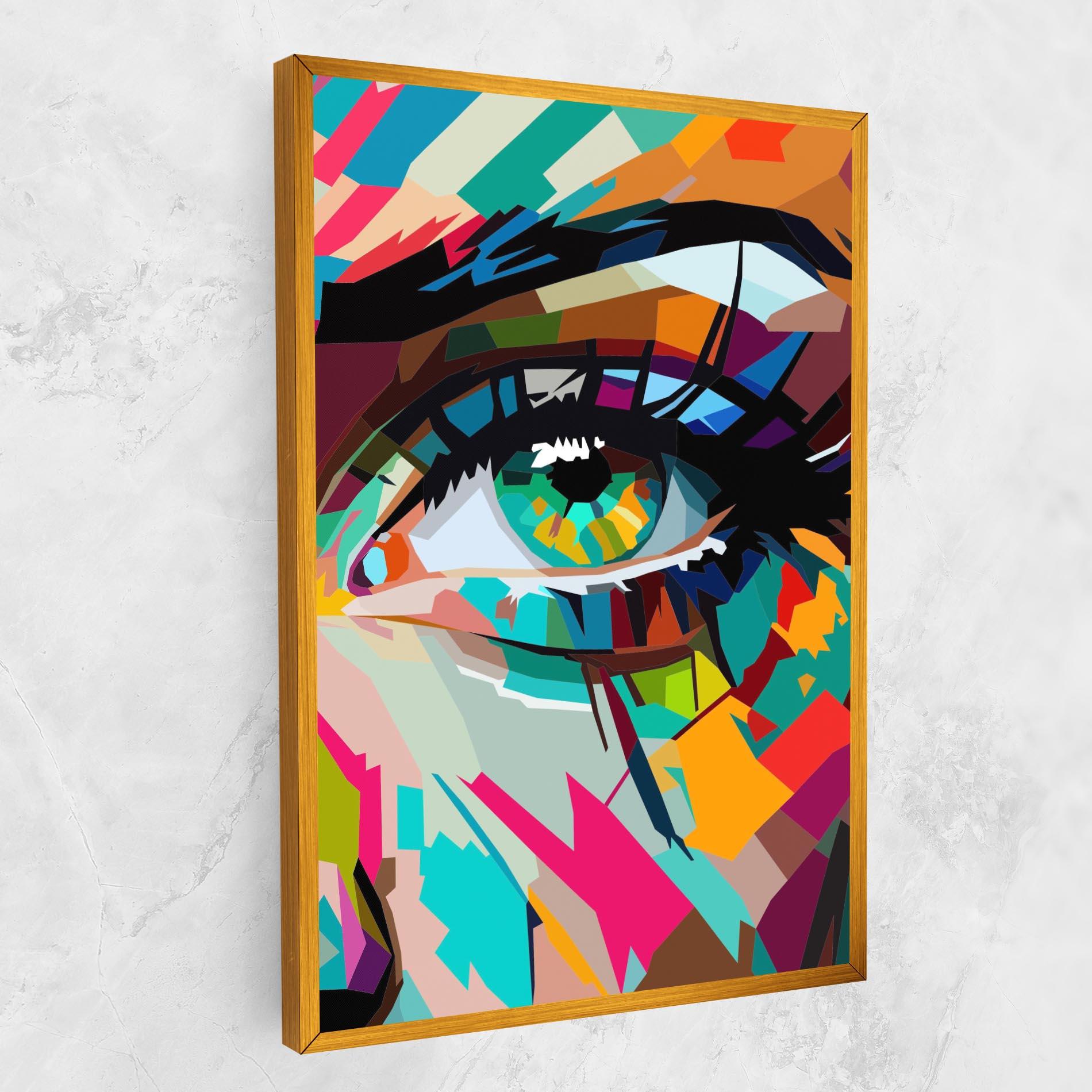 Vászonkép Colorful Eye mockup 1