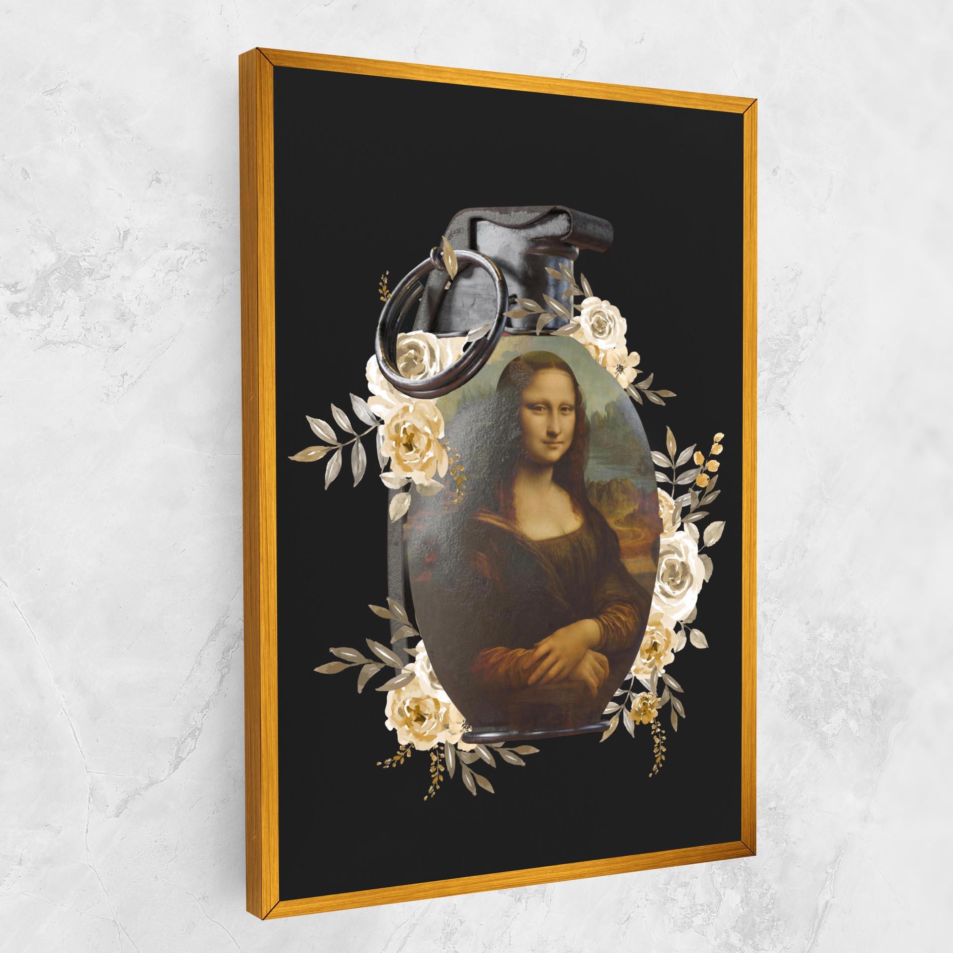 Vászonkép Monalisa Bomb mockup 1
