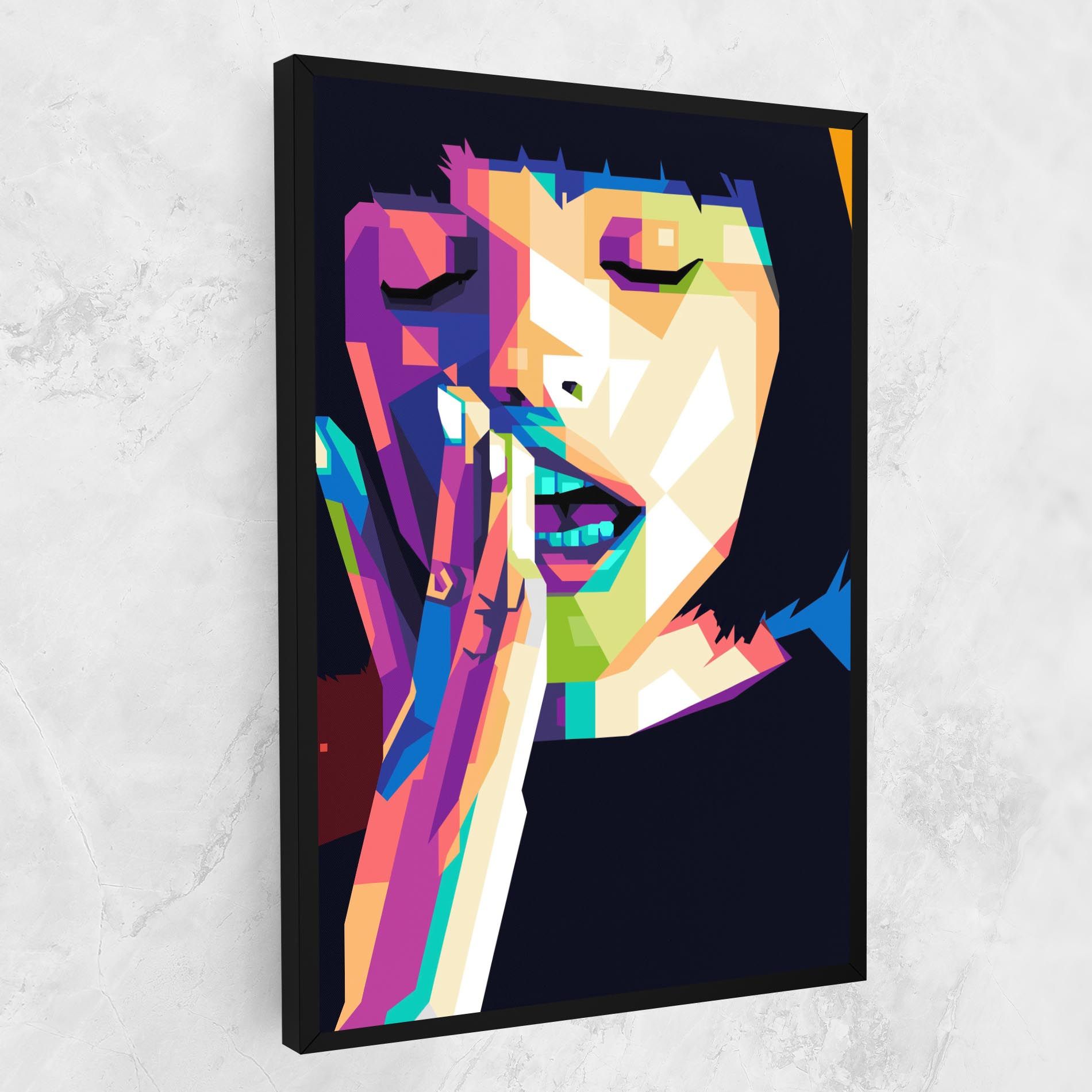Polygonal Pretty Girl mockup 1