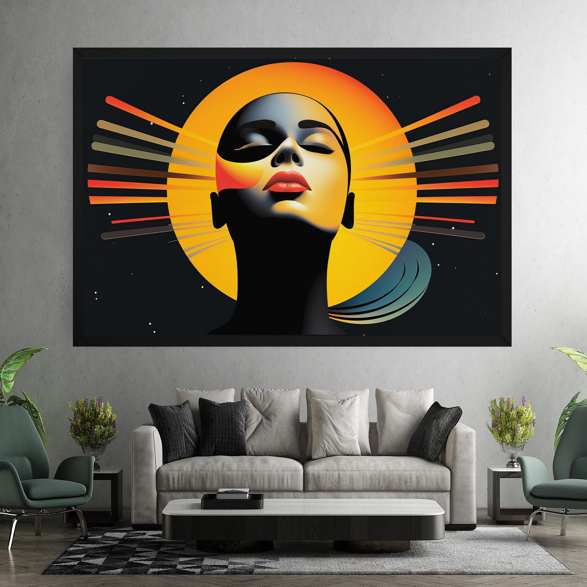 Vászonkép Synthetic Dreamy Profile mockup 7