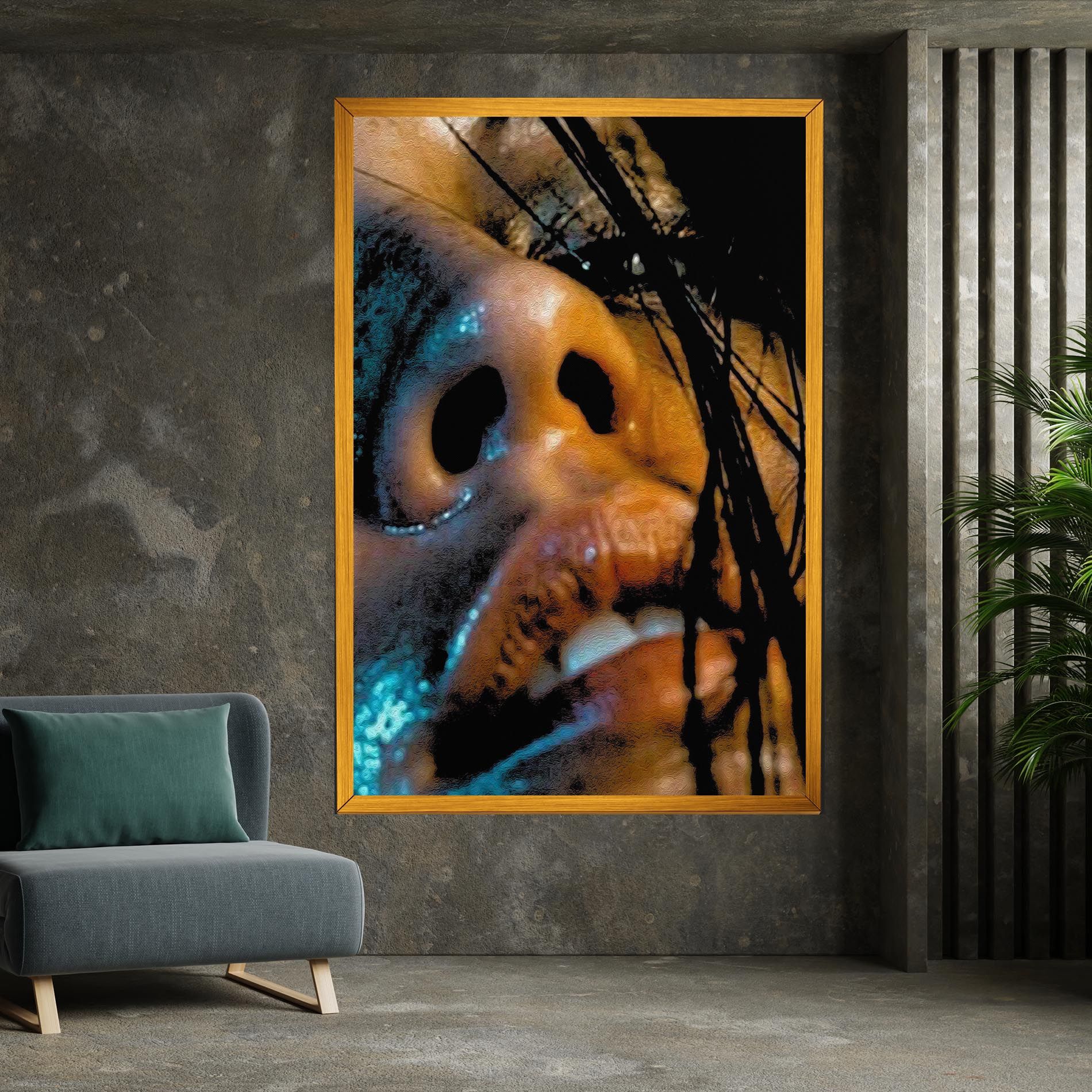 Blue Light Face mockup 7