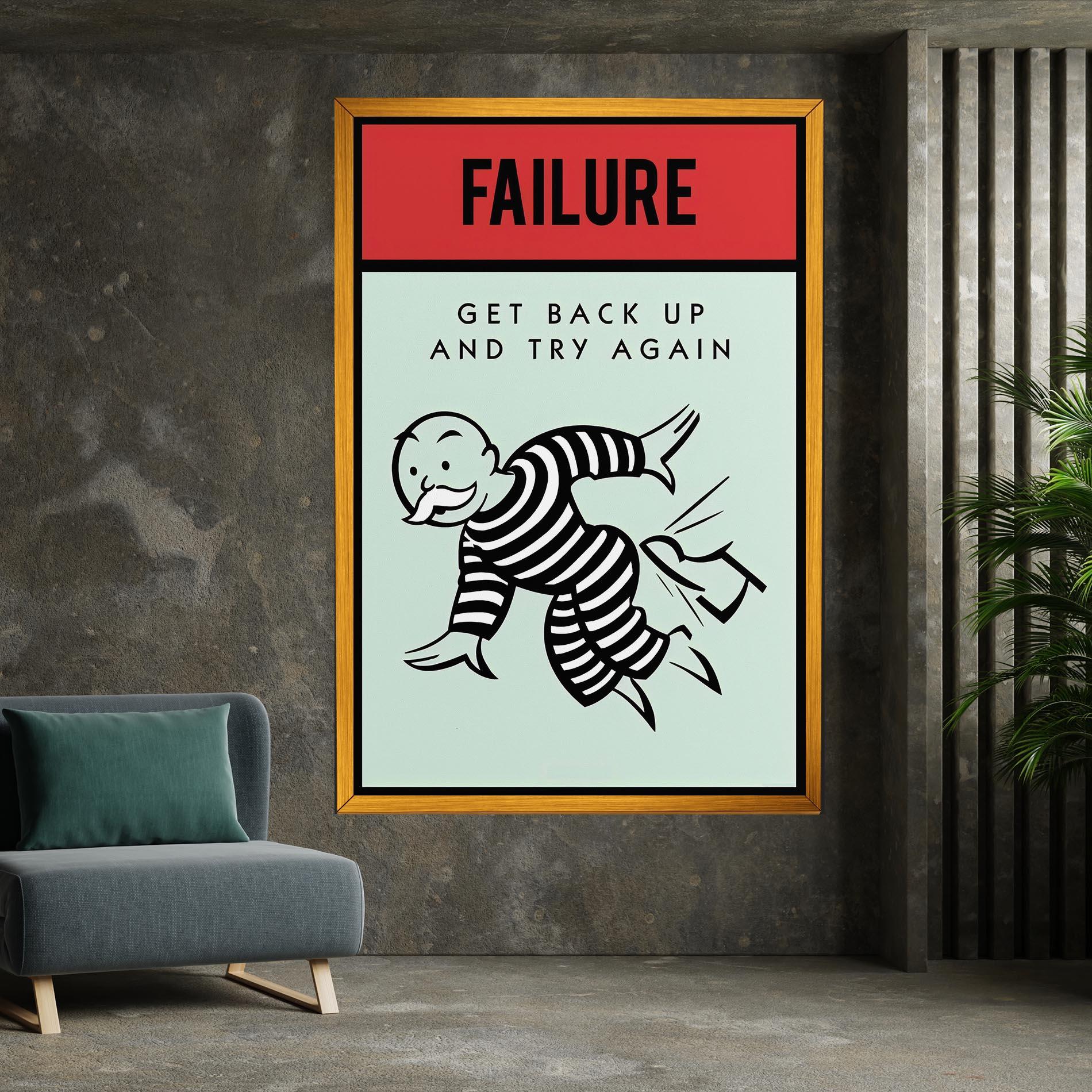 Vászonkép FAILURE mockup 7