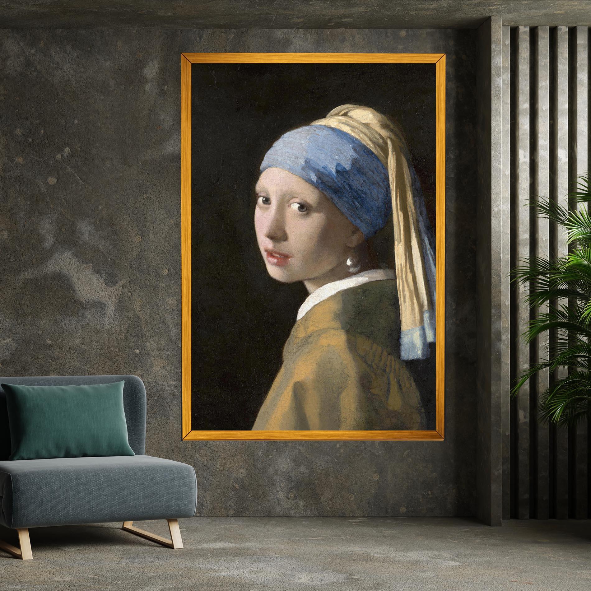 Vászonkép Girl With A Pearl mockup 7