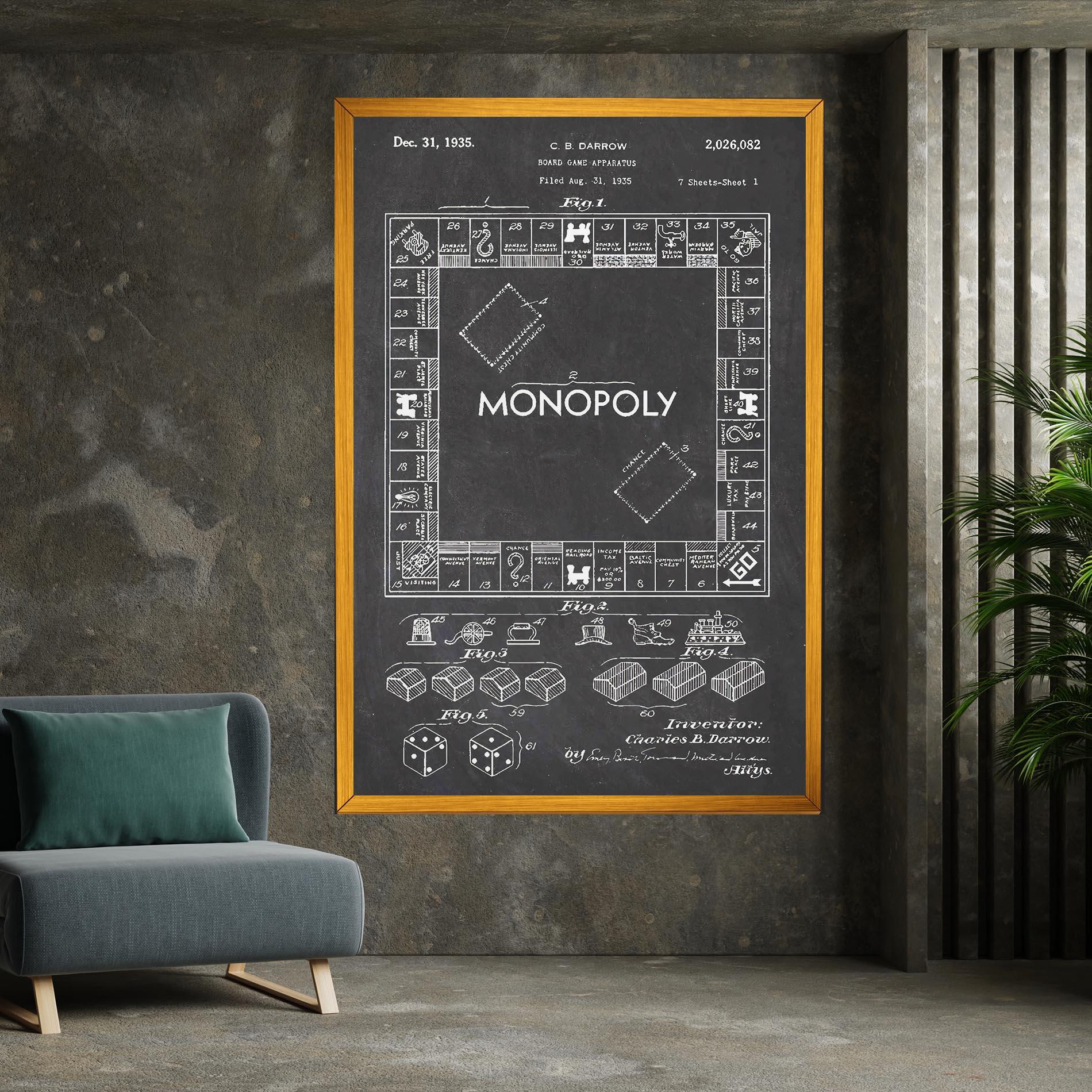 Vászonkép Monopoly Board mockup 7