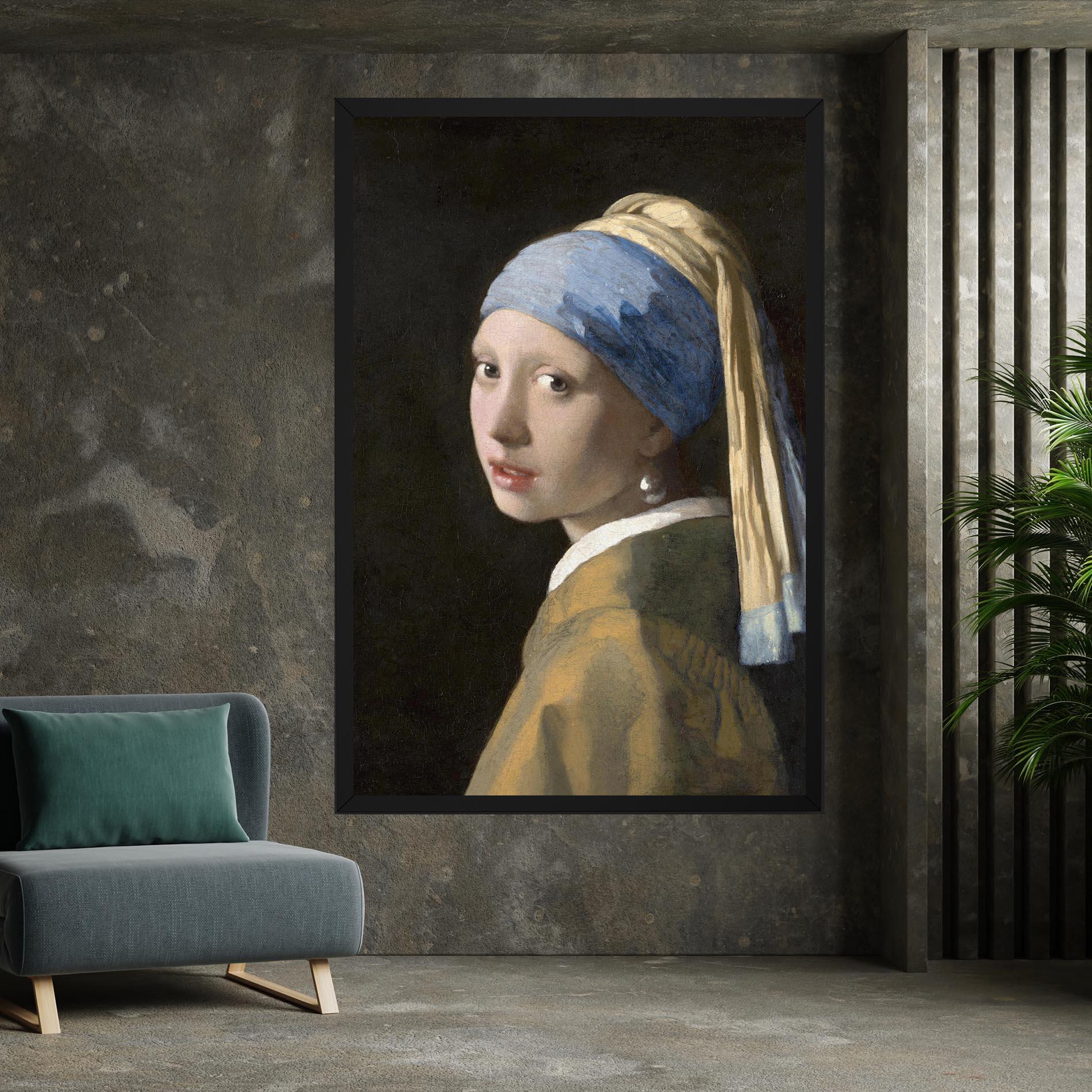Vászonkép Girl With A Pearl mockup 7