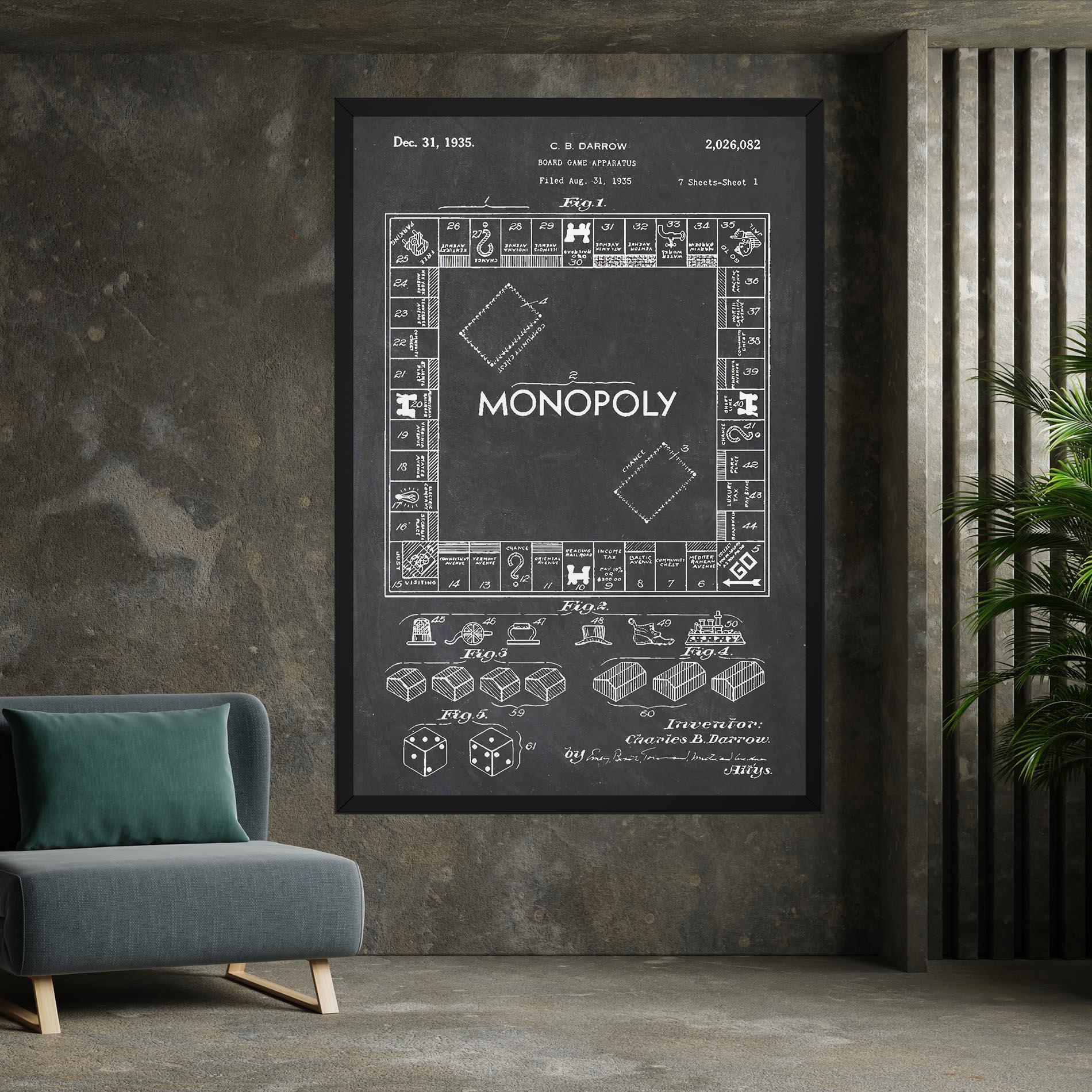 Vászonkép Monopoly Board mockup 7