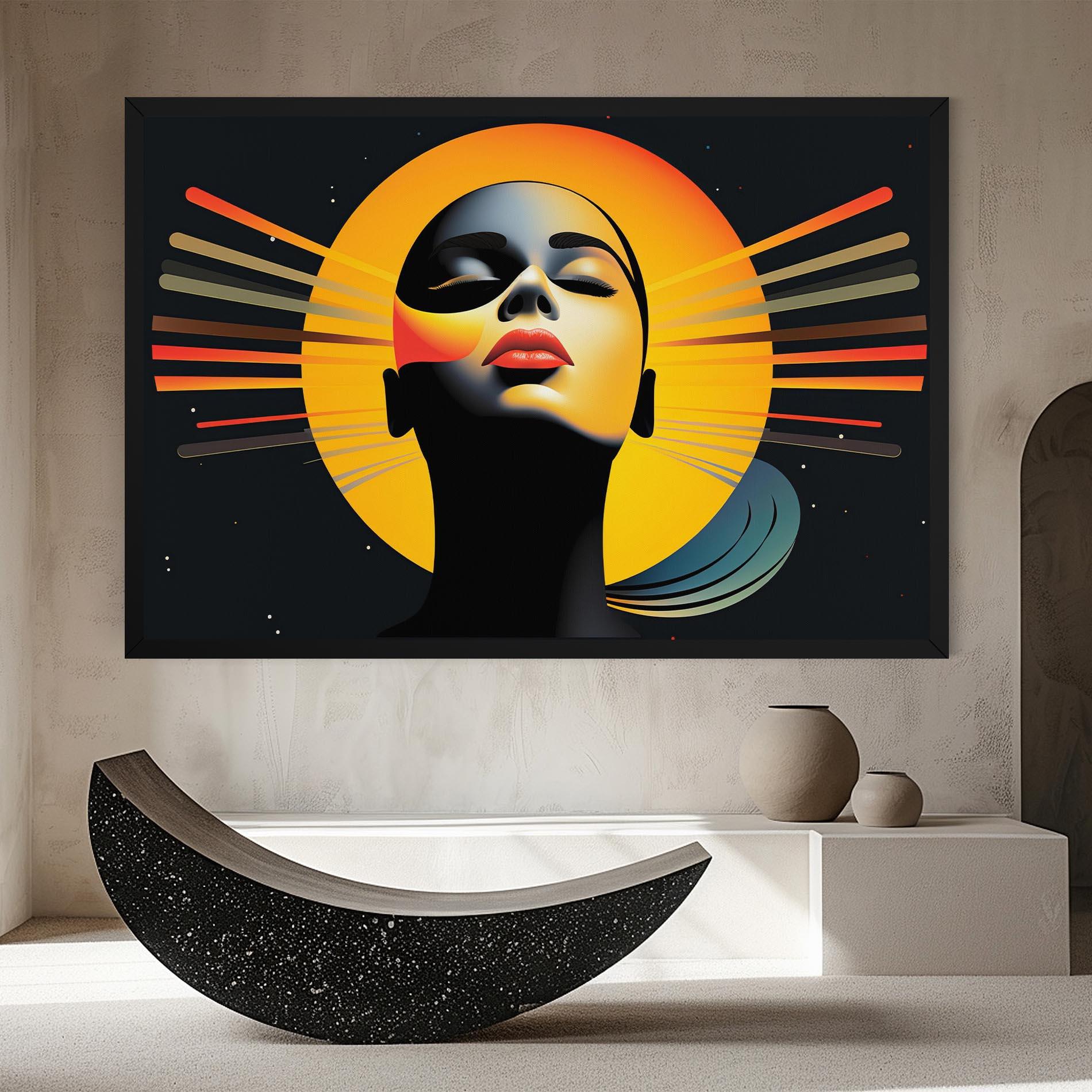 Vászonkép Synthetic Dreamy Profile mockup 8