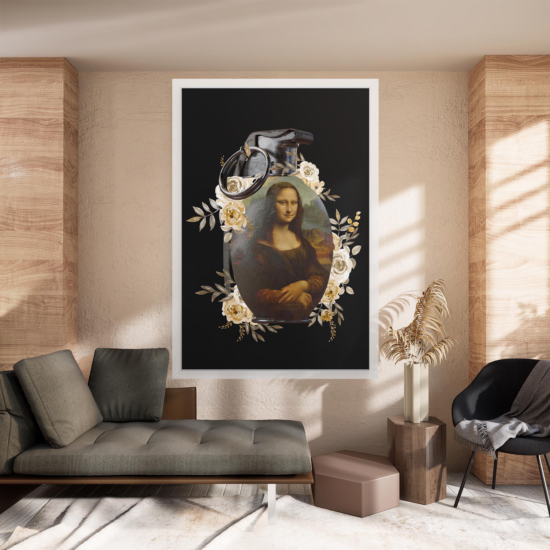 Vászonkép Monalisa Bomb mockup 8
