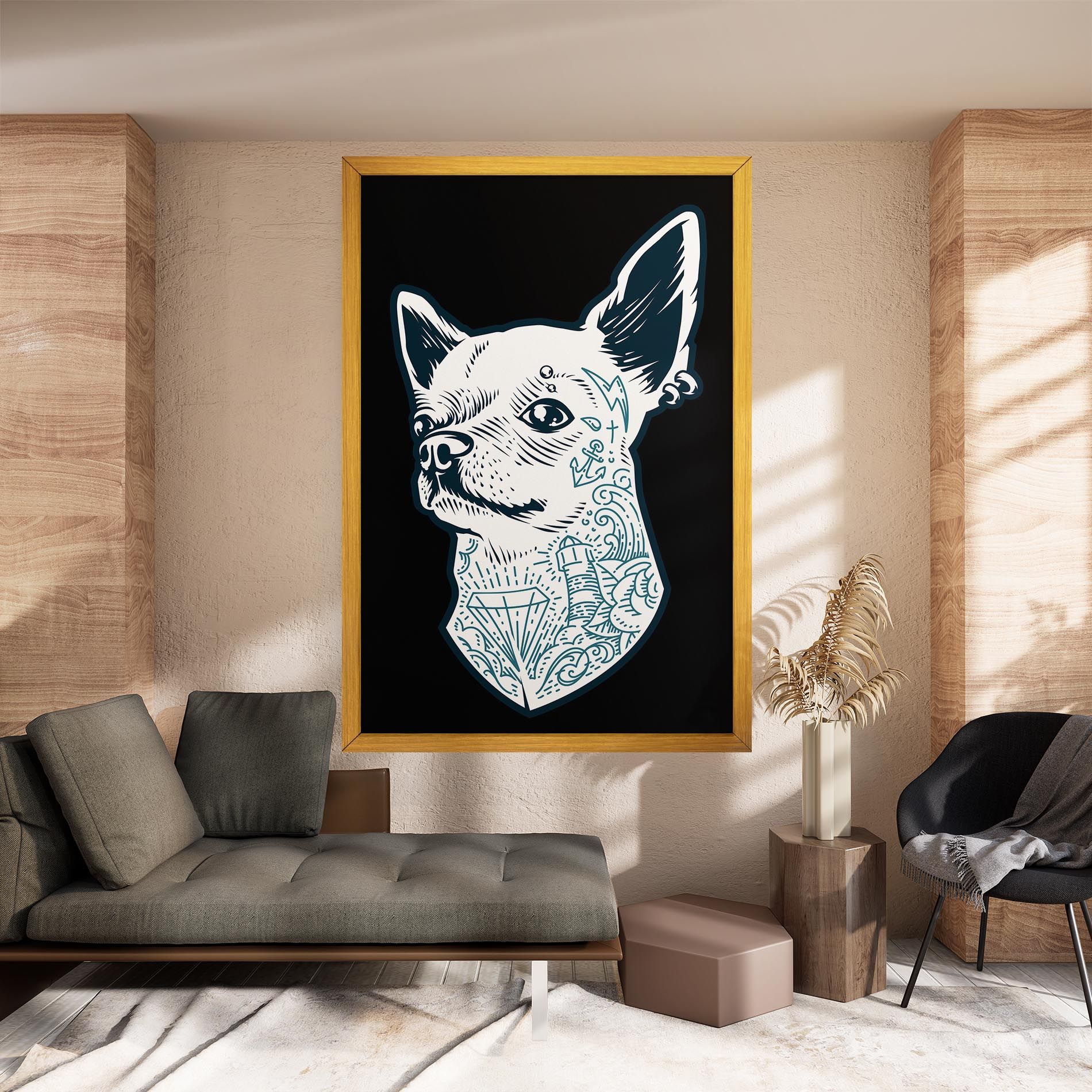 Chihuahua Tattoo mockup 8