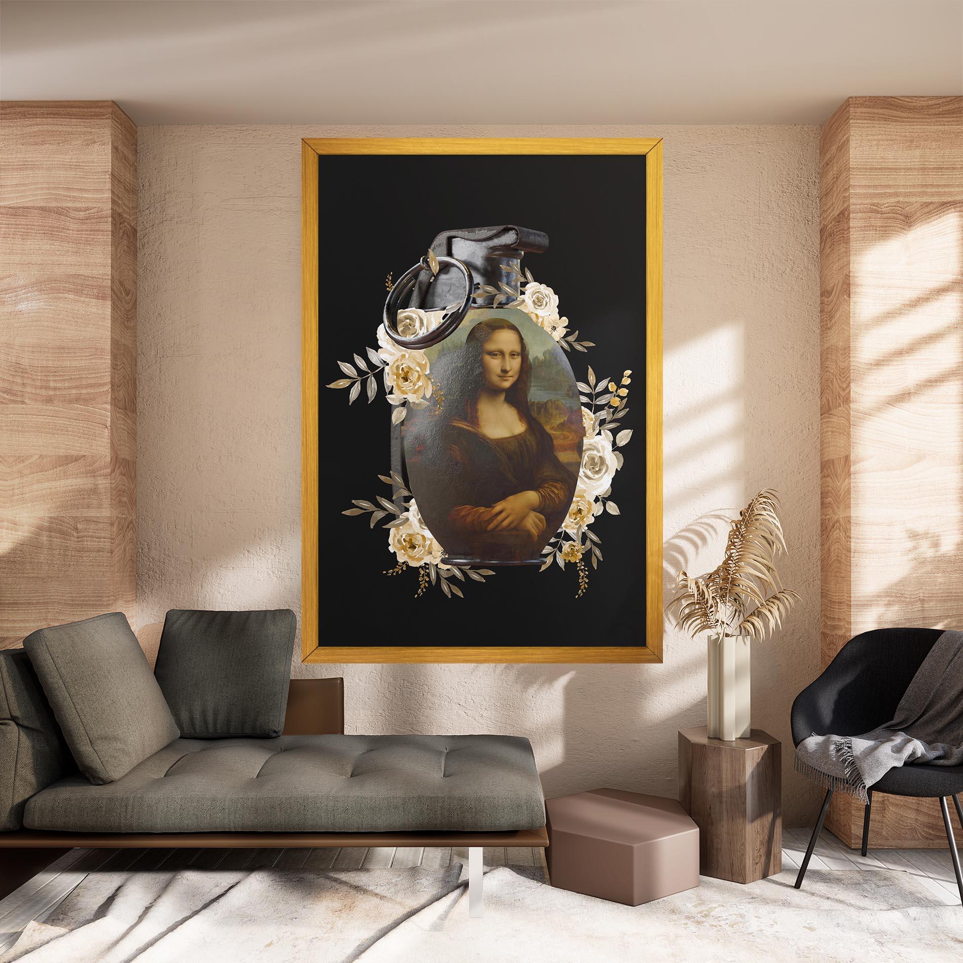 Vászonkép Monalisa Bomb mockup 8