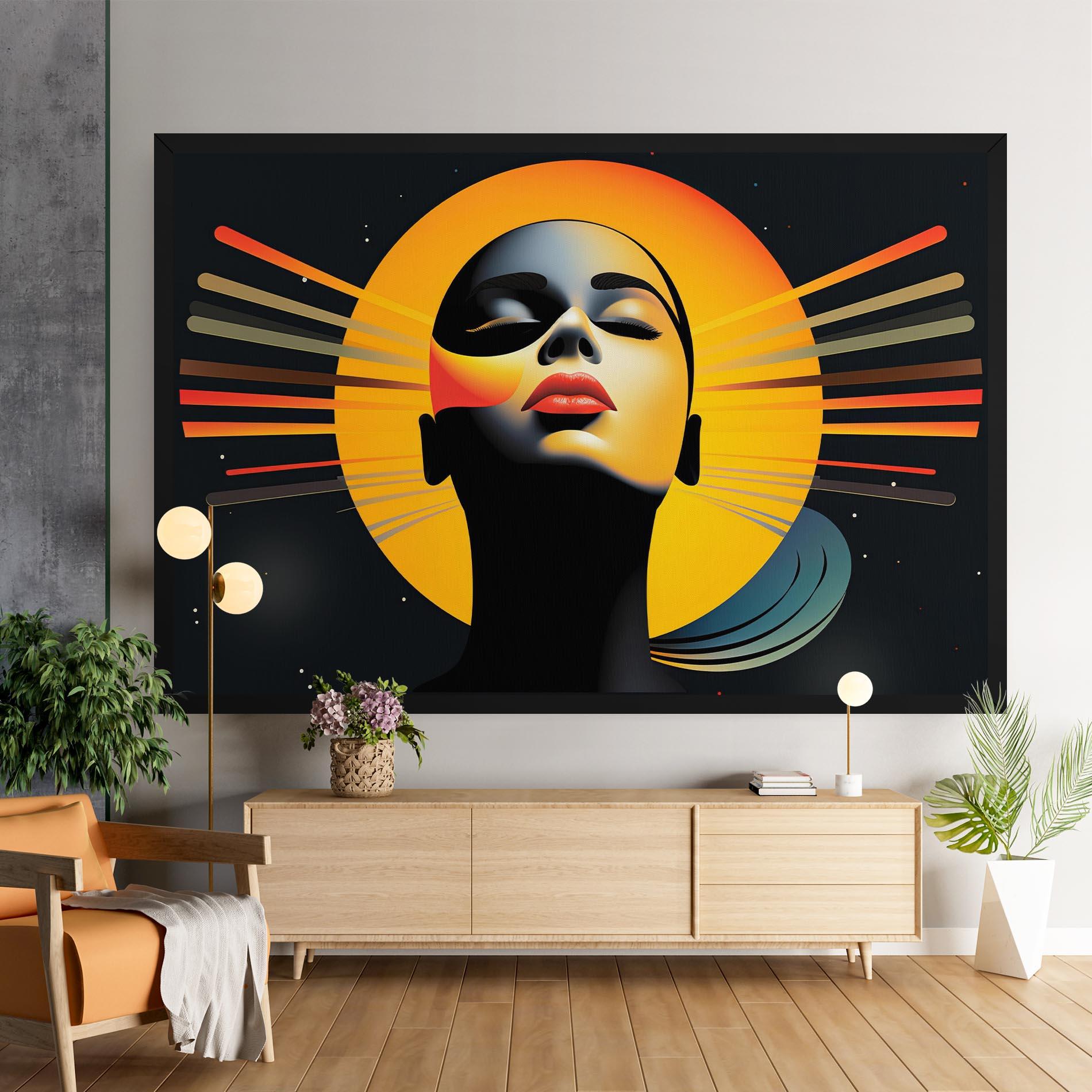 Vászonkép Synthetic Dreamy Profile mockup 9