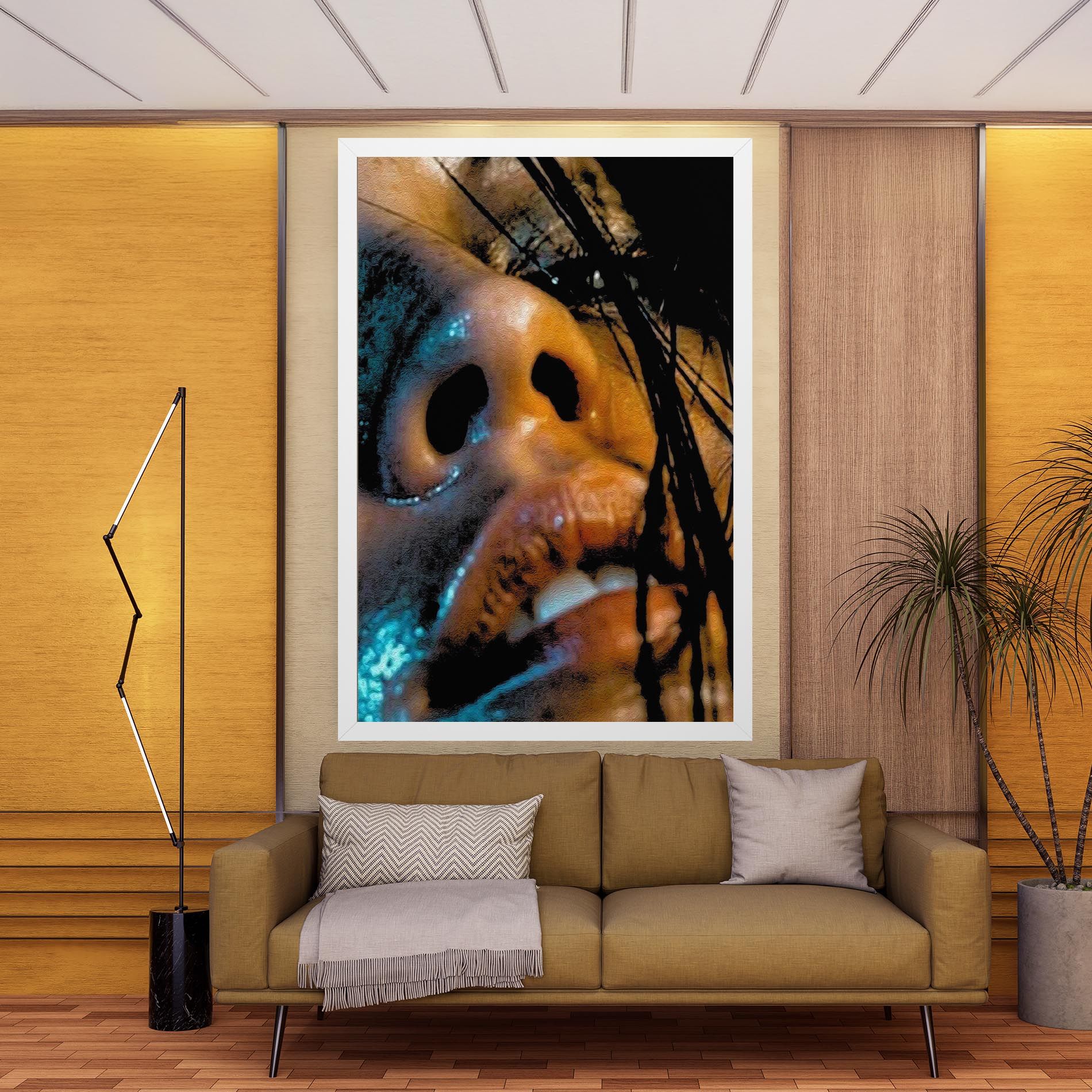 Blue Light Face mockup 9