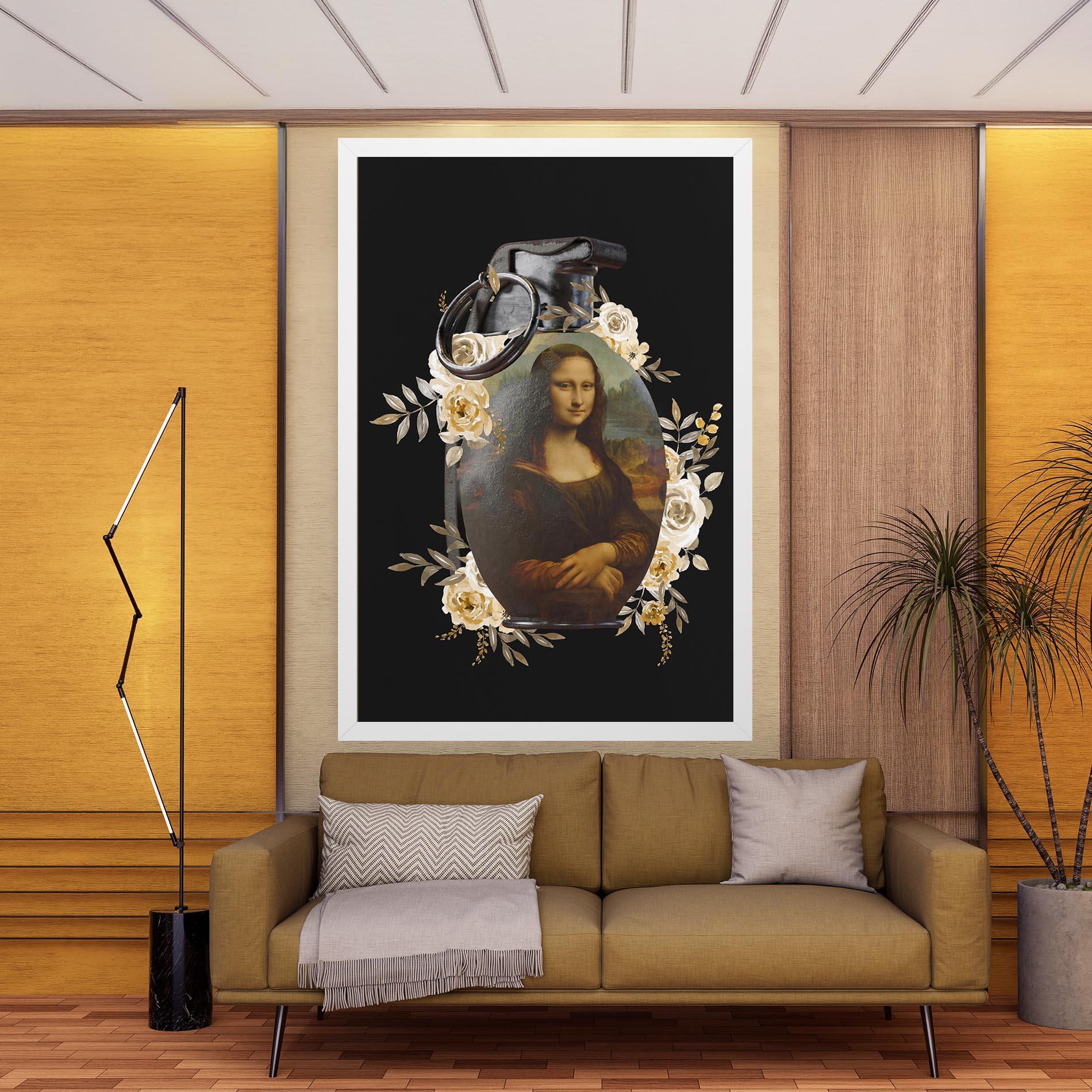 Vászonkép Monalisa Bomb mockup 9