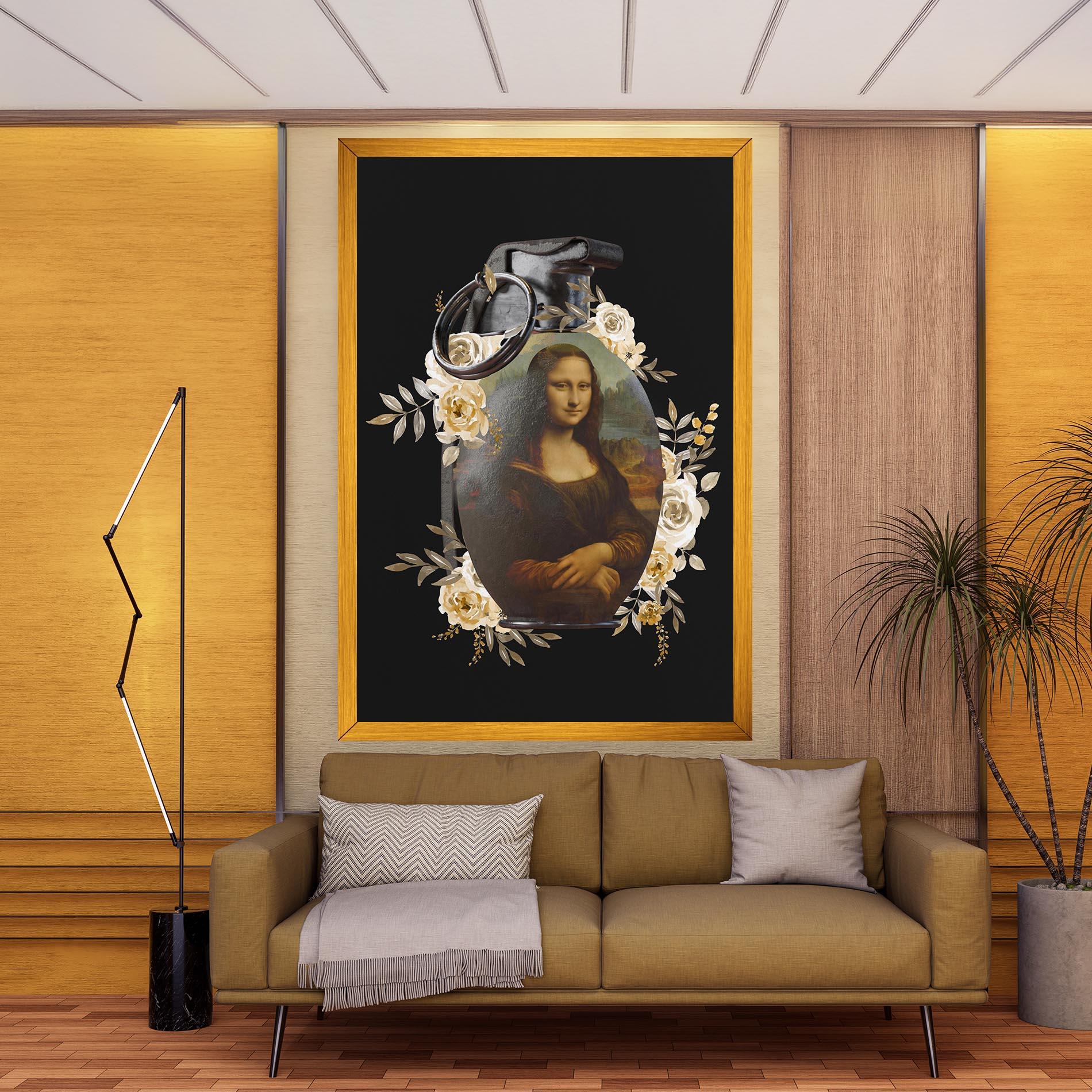 Vászonkép Monalisa Bomb mockup 9