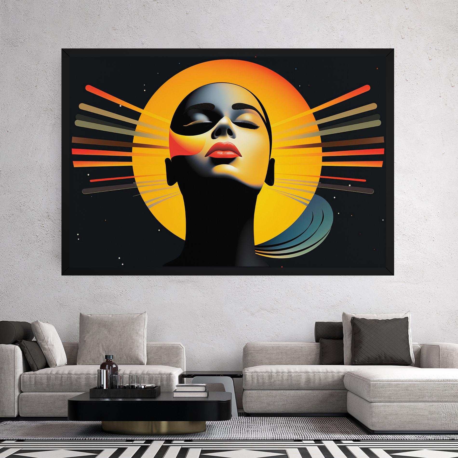 Vászonkép Synthetic Dreamy Profile mockup 2