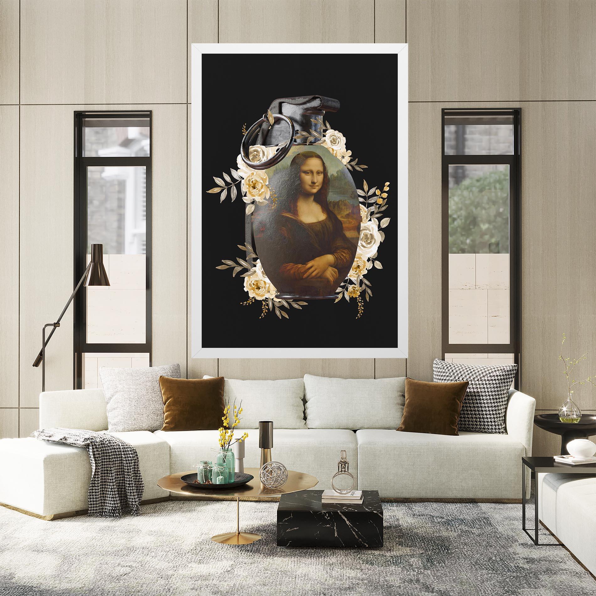 Vászonkép Monalisa Bomb mockup 2