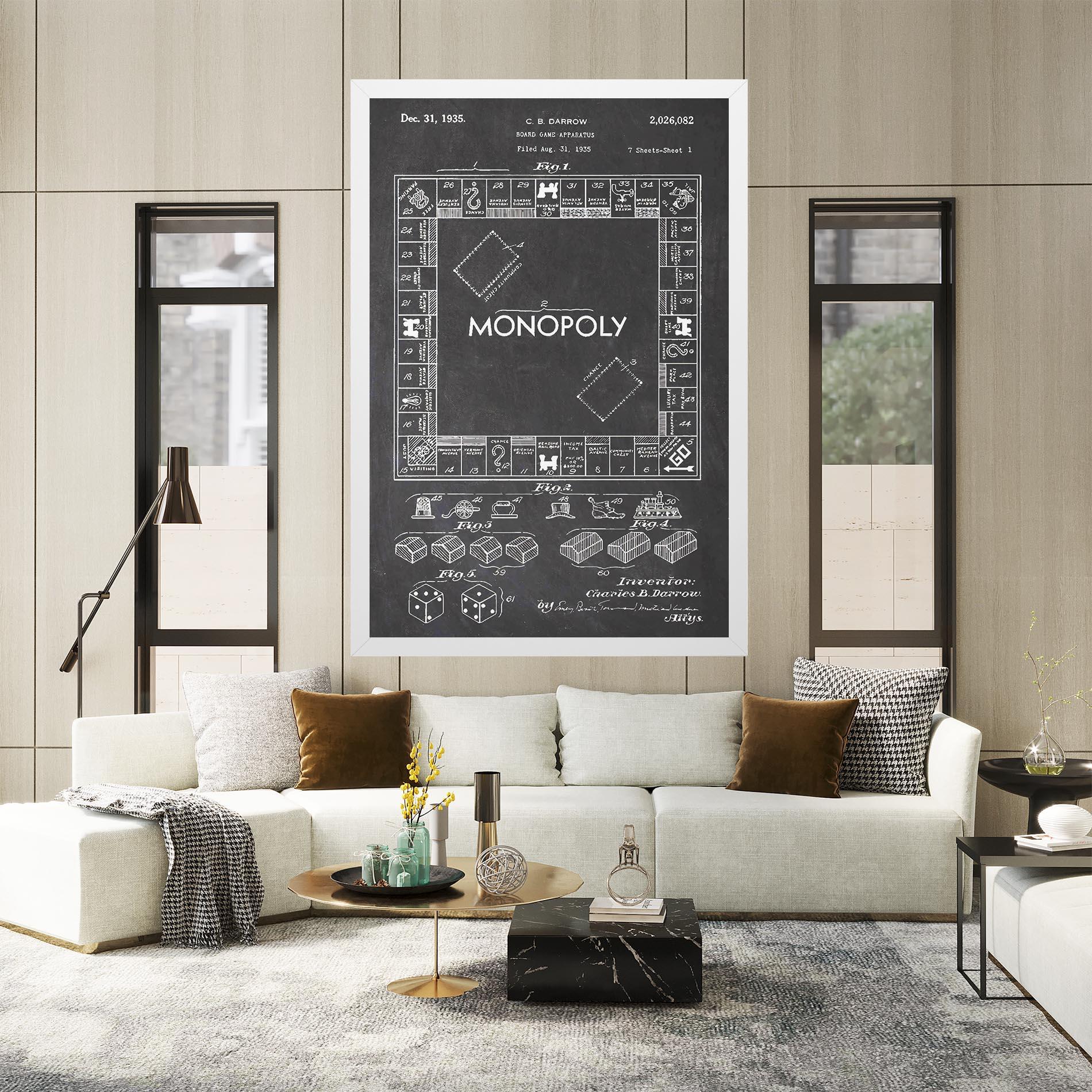 Vászonkép Monopoly Board mockup 2