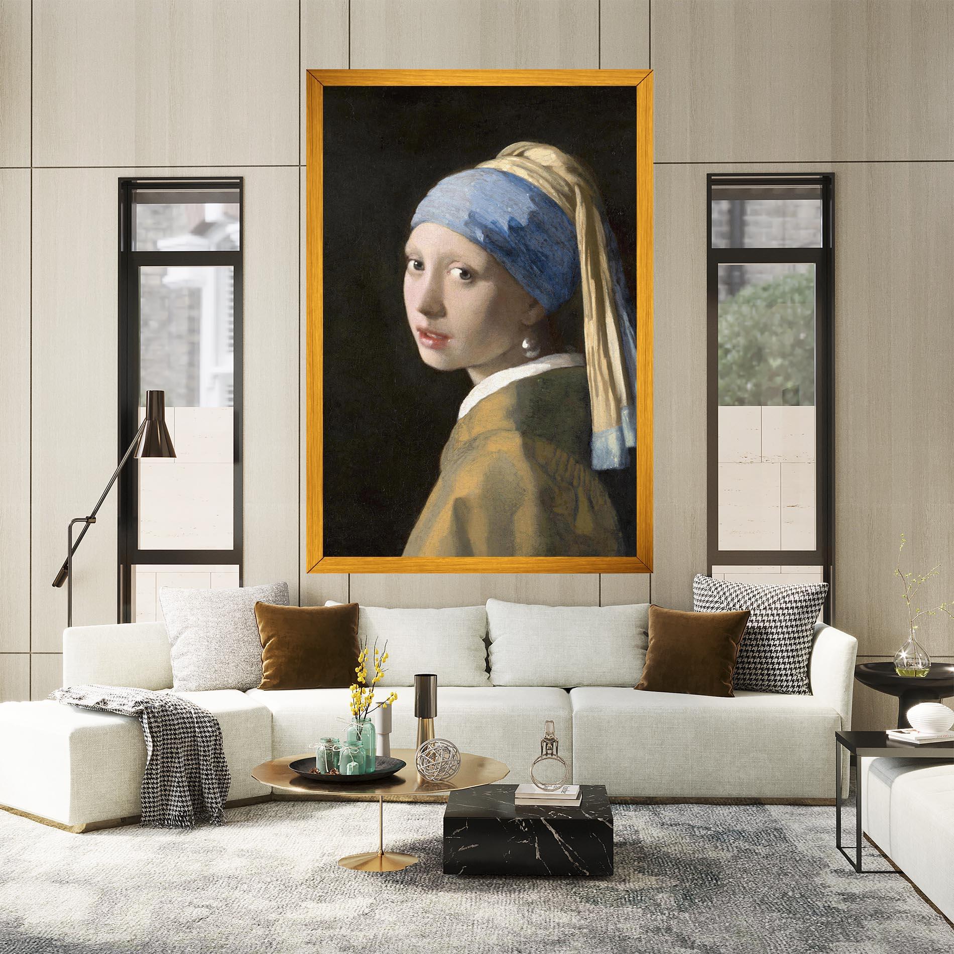 Vászonkép Girl With A Pearl mockup 2