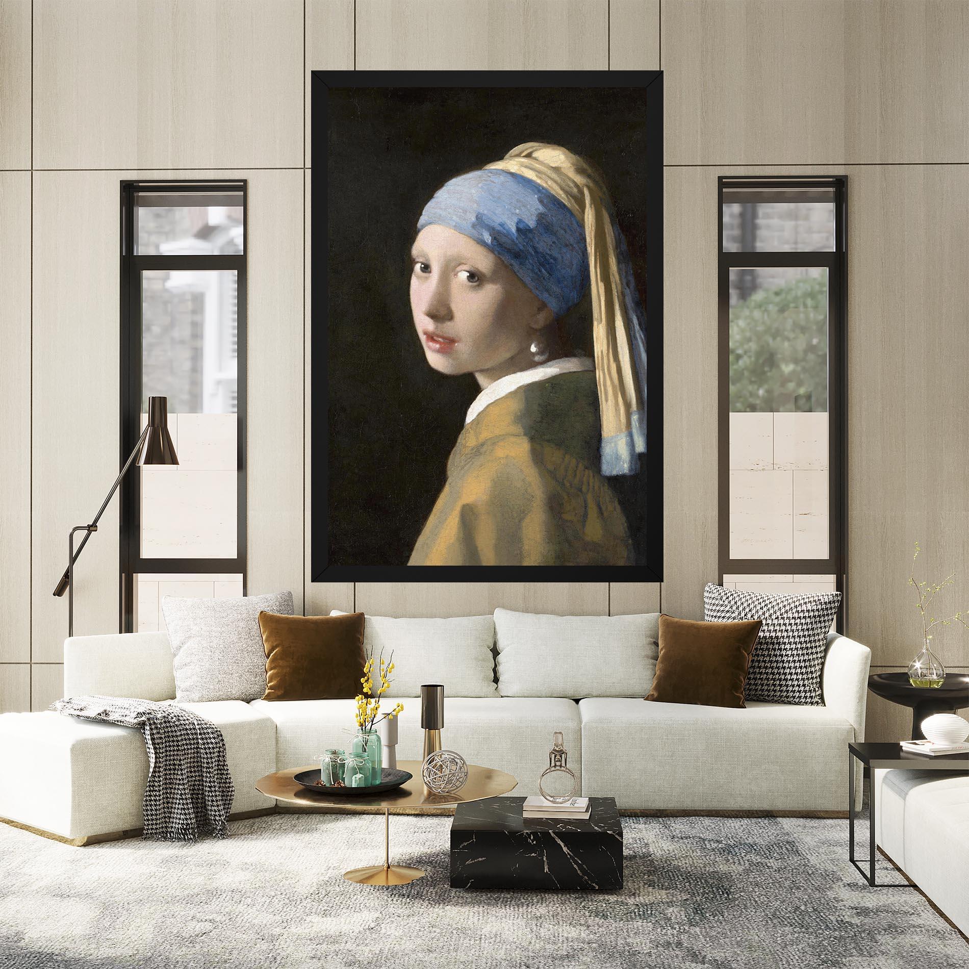 Vászonkép Girl With A Pearl mockup 2