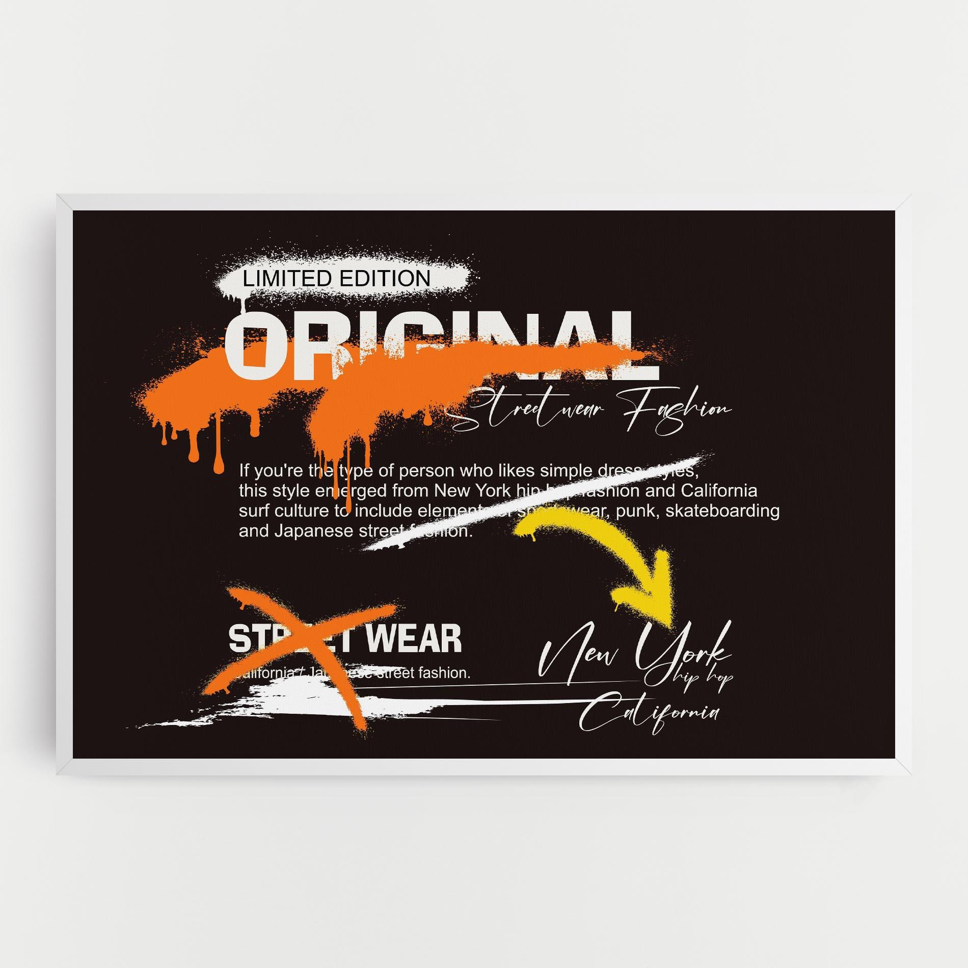 Vászonkép Original Style Graffiti mockup 0