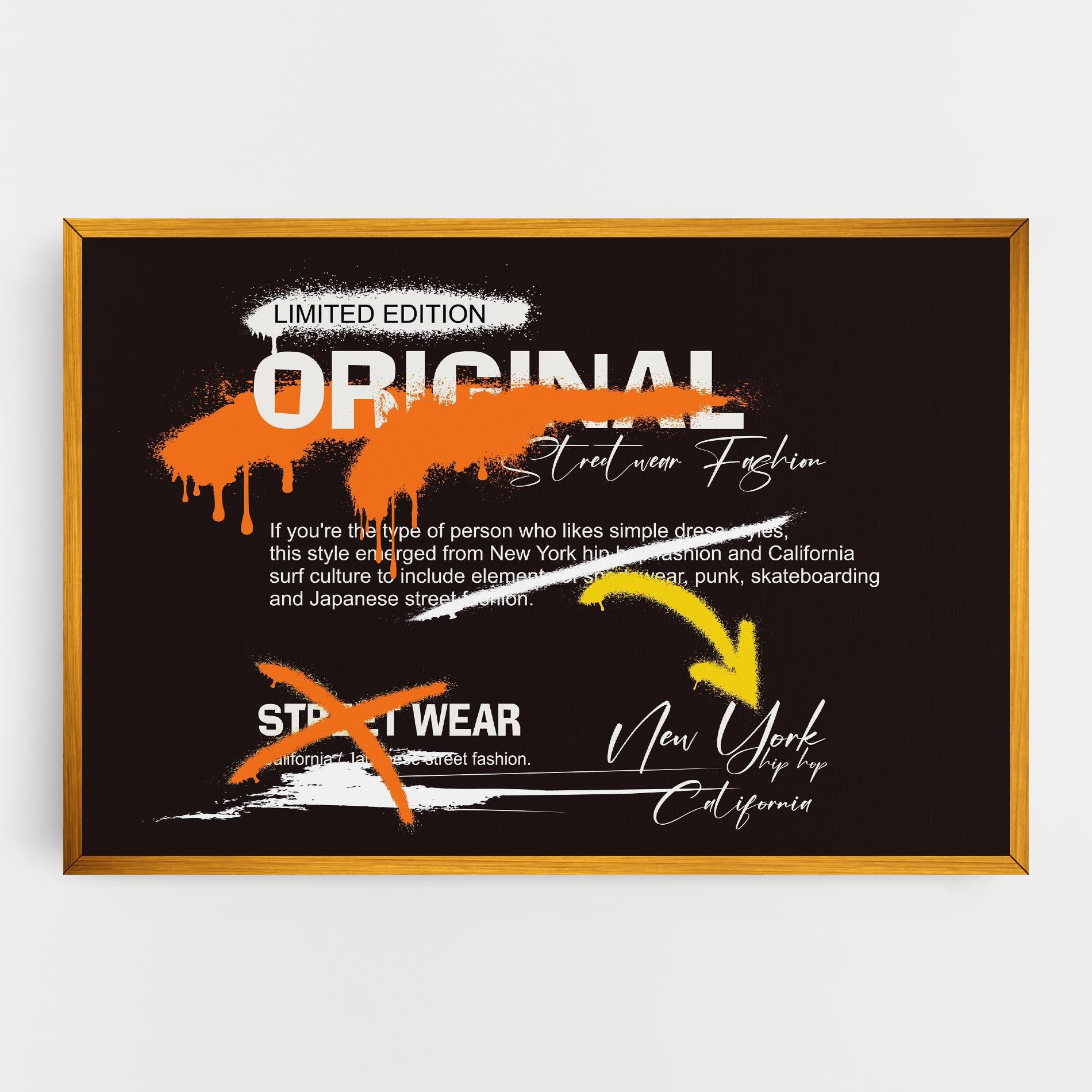 Vászonkép Original Style Graffiti mockup 0