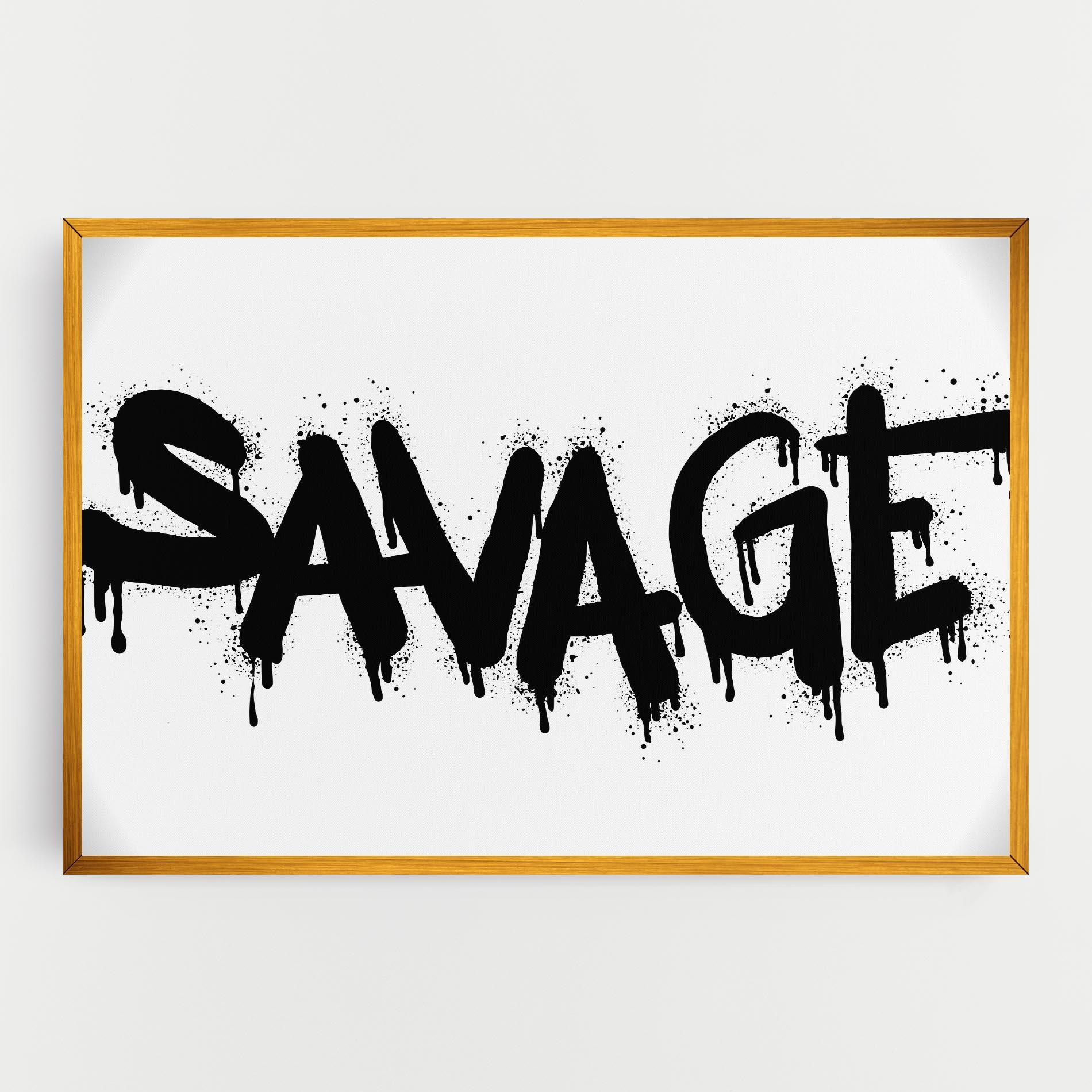 Vászonkép Savage Graffiti Spray mockup 0